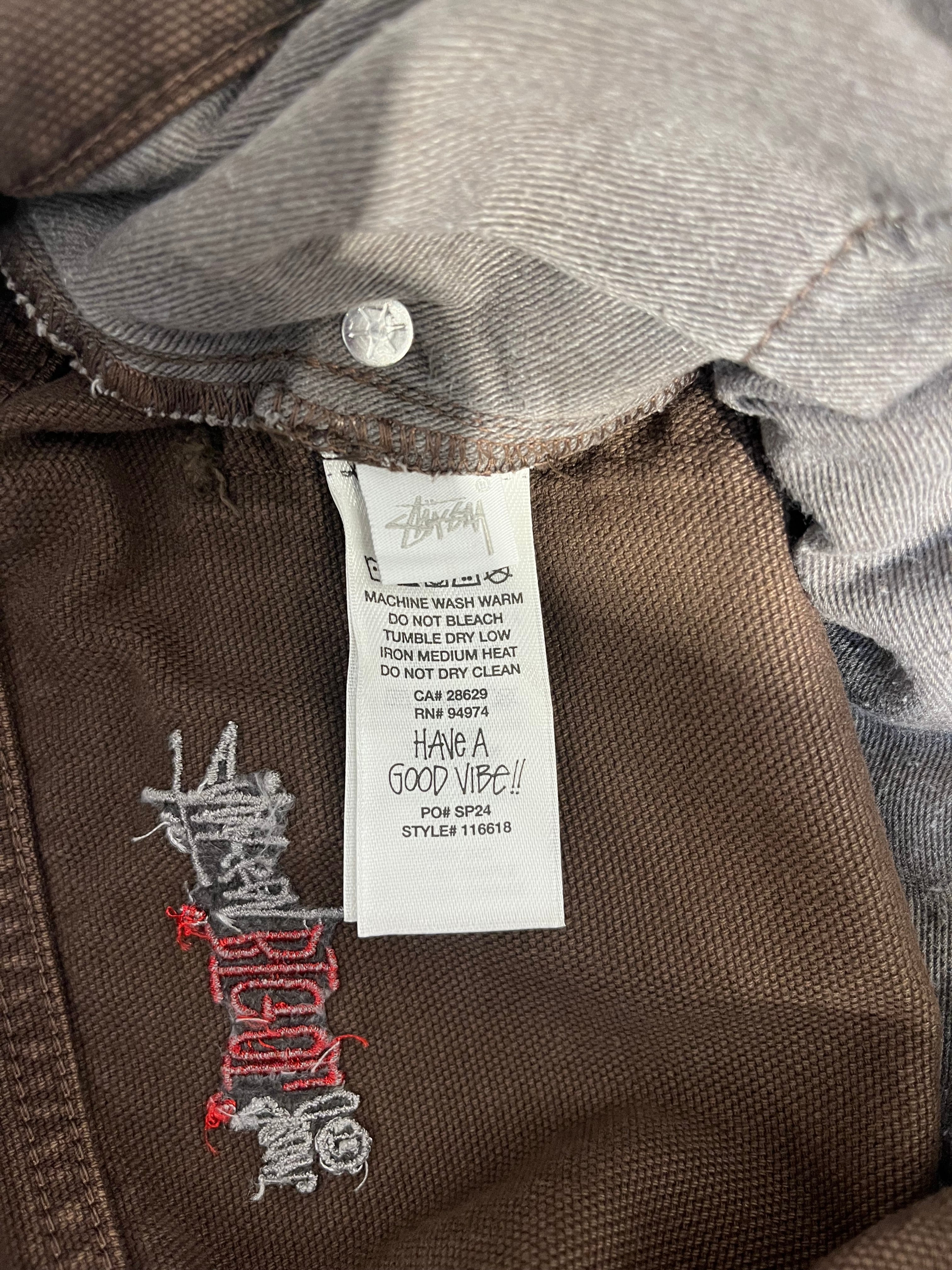 STUSSY/Pants/34/Cotton/BRW/BIG OL JEAN BRWN WASH view 4