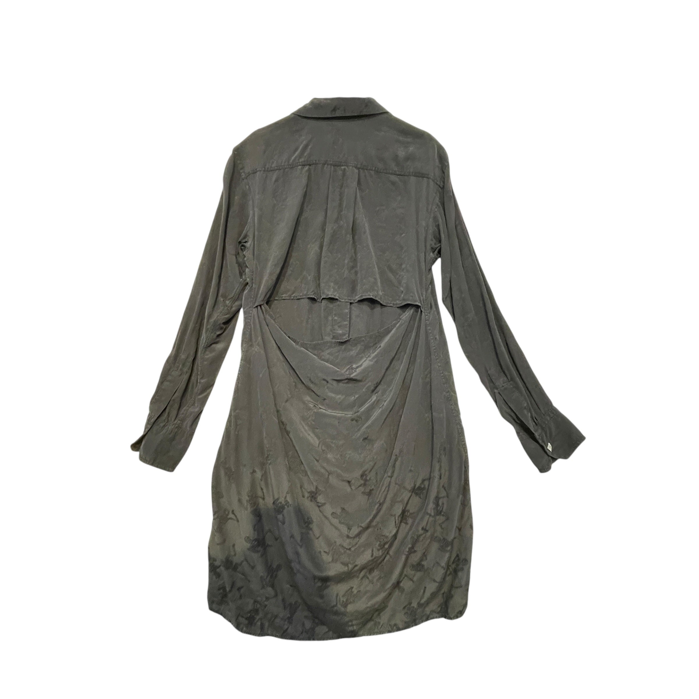 Zadig&Voltaire/LS Dress/L/Cotton/BLK/Cut Out Back view 2