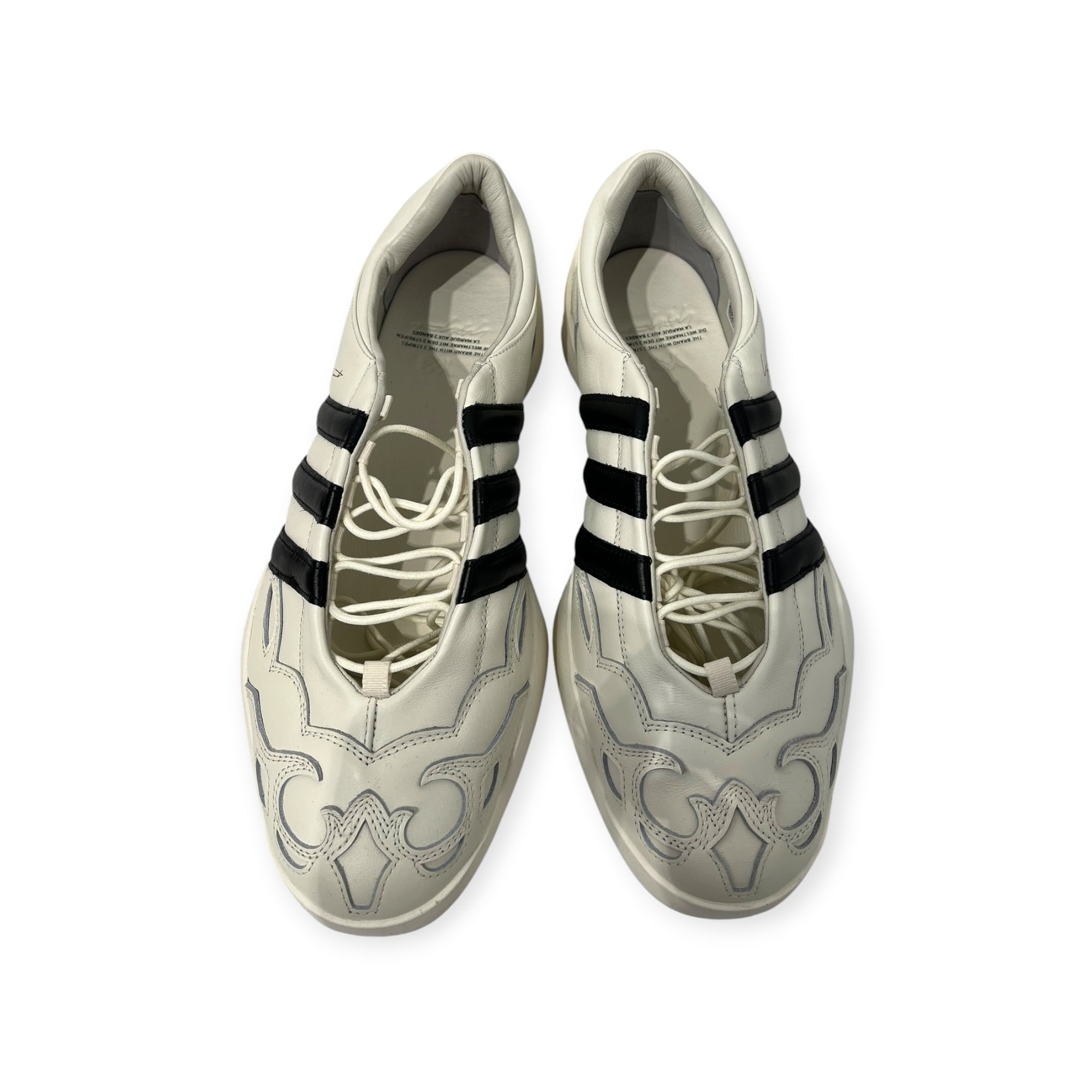 Y-3/Low-Sneakers/US 9.5/Leather/WHT/KJ9083 REGU MARY JANE view 3