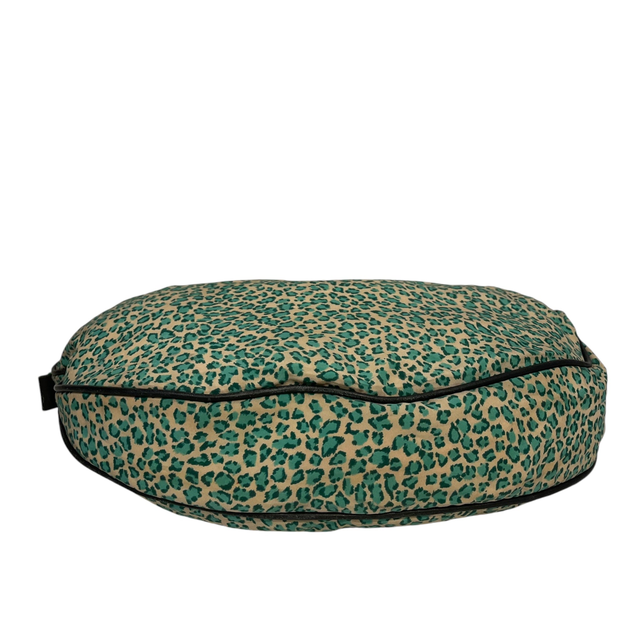 BOTTEGA VENETA/Bag/Leopard/Cotton/GRN/Black Strap, Green/Beige Bag view 3