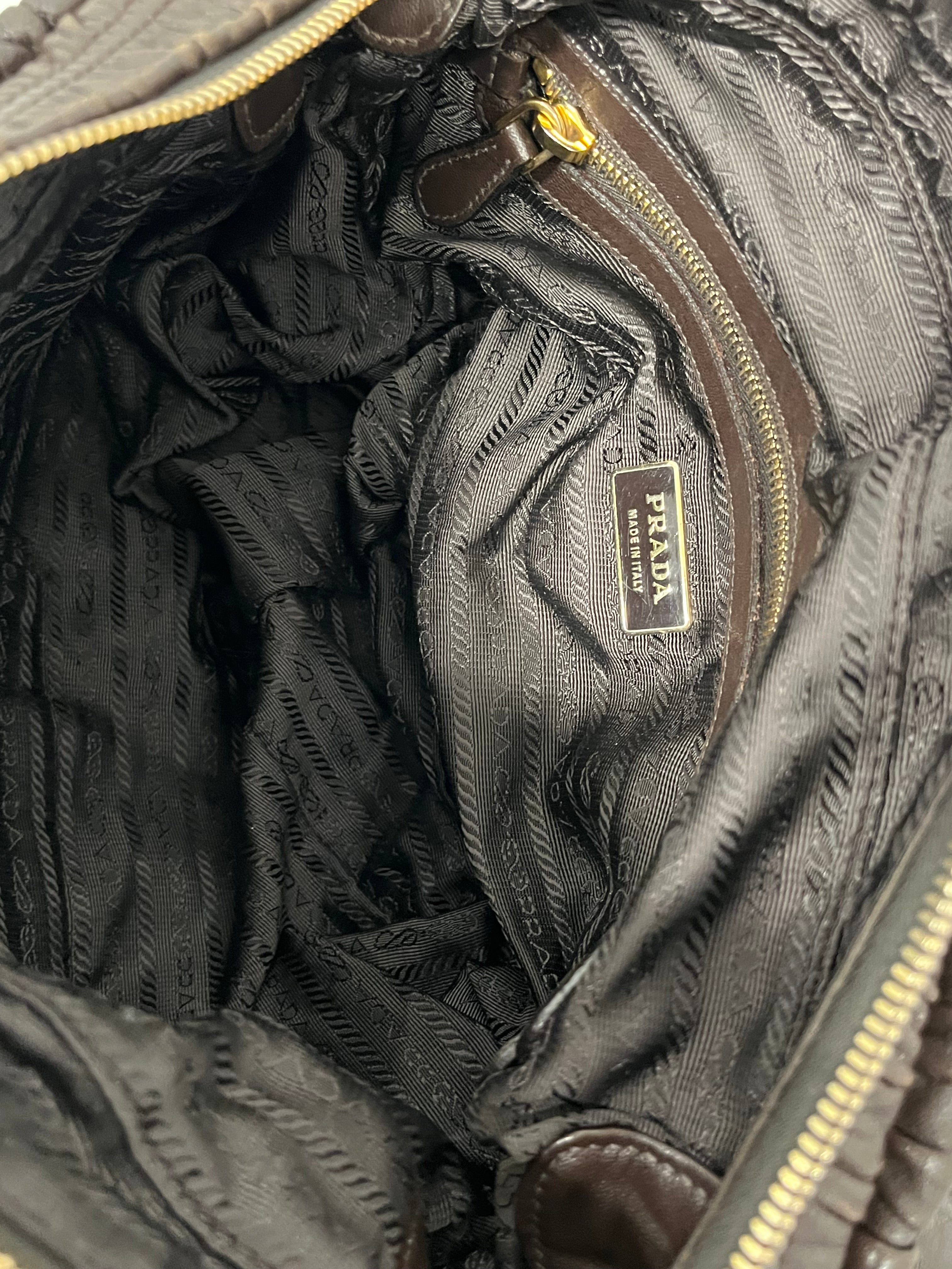 PRADA/Cross Body Bag/Leather/BRW/50 view 5