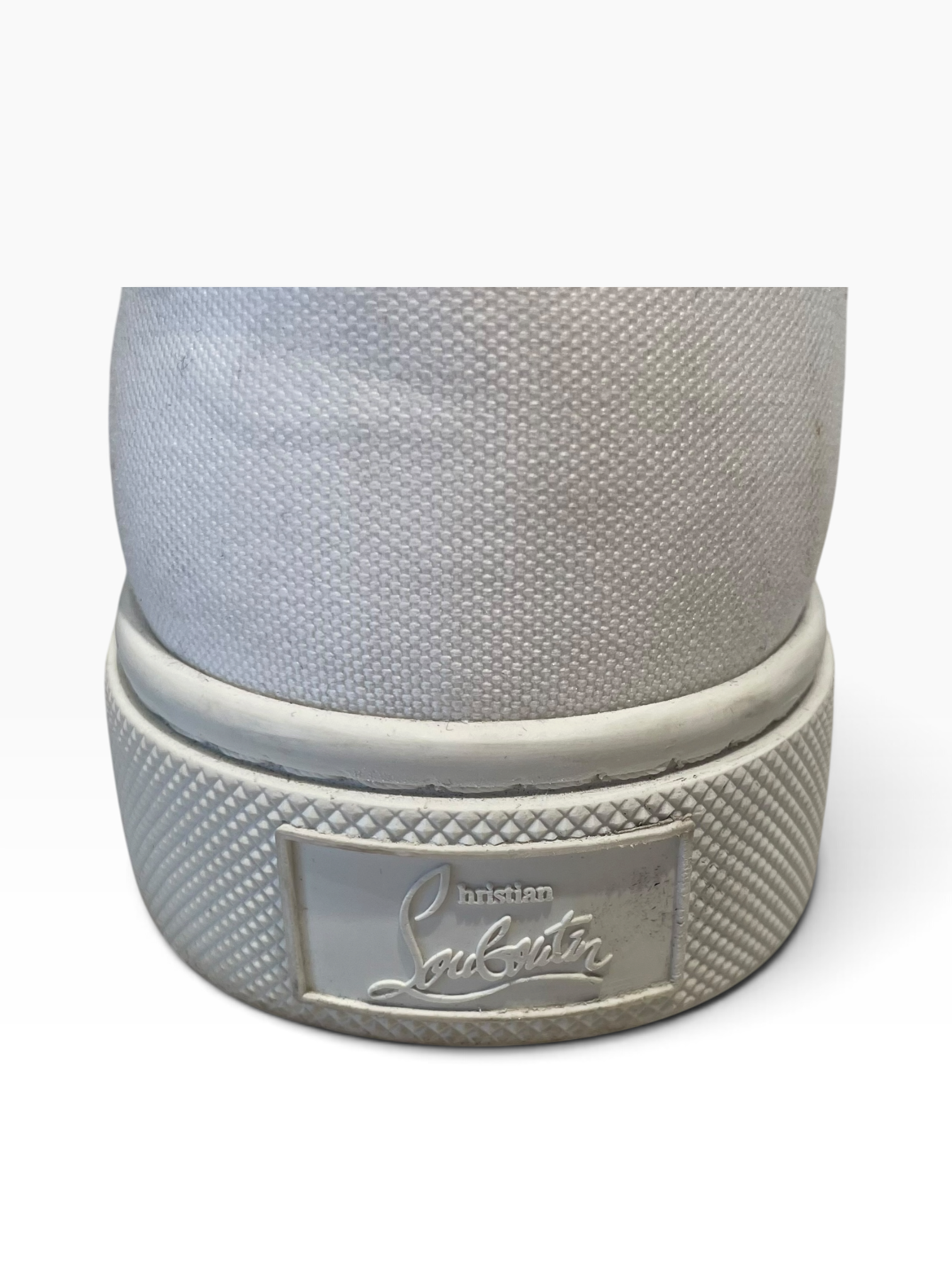 Christian Louboutin/Low-Sneakers/EU 40/Cotton/WHT/SIMPLERUI view 4