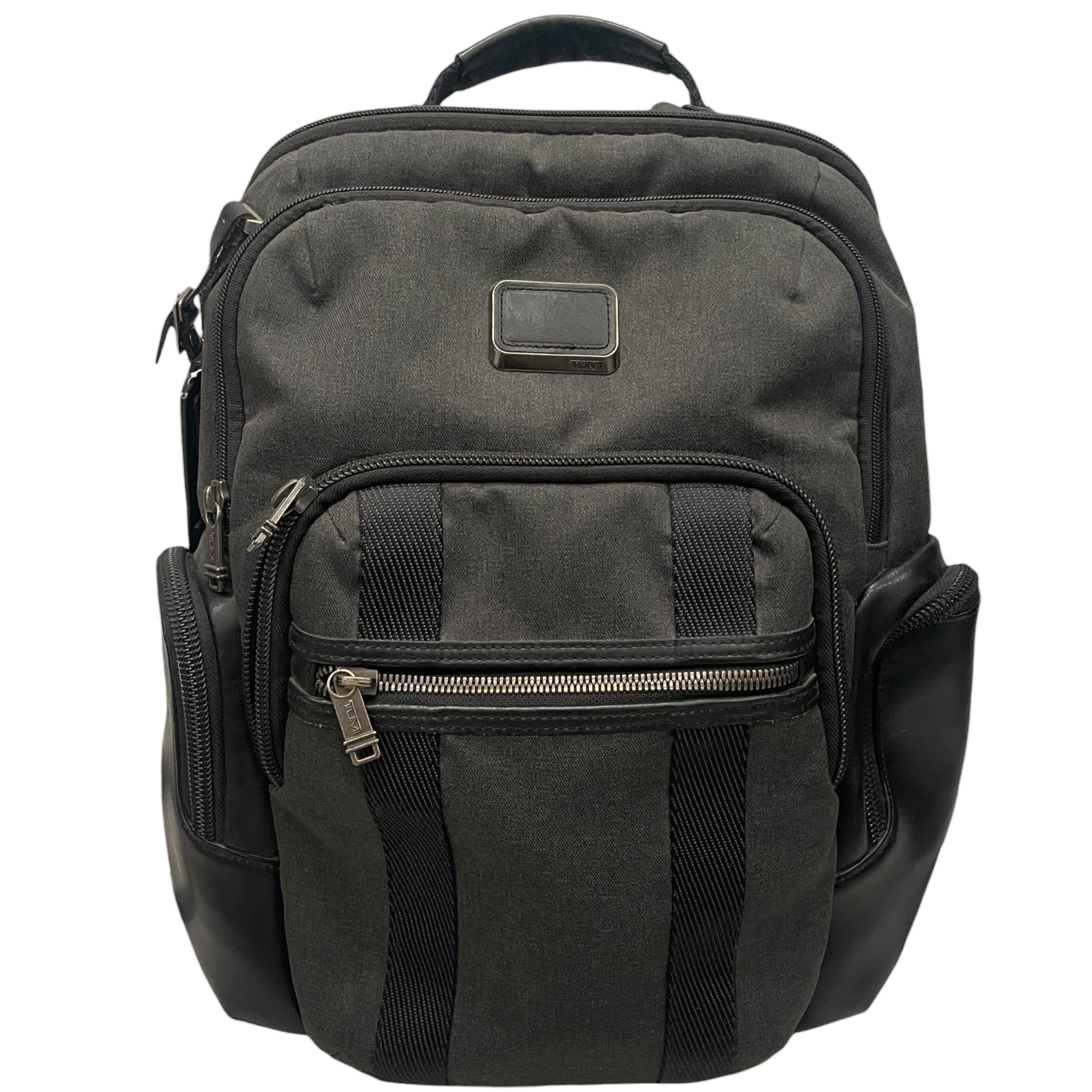 TUMI/Backpack/Nylon/GRY/ALPHA BRAVO LEATHER TRIM view 1