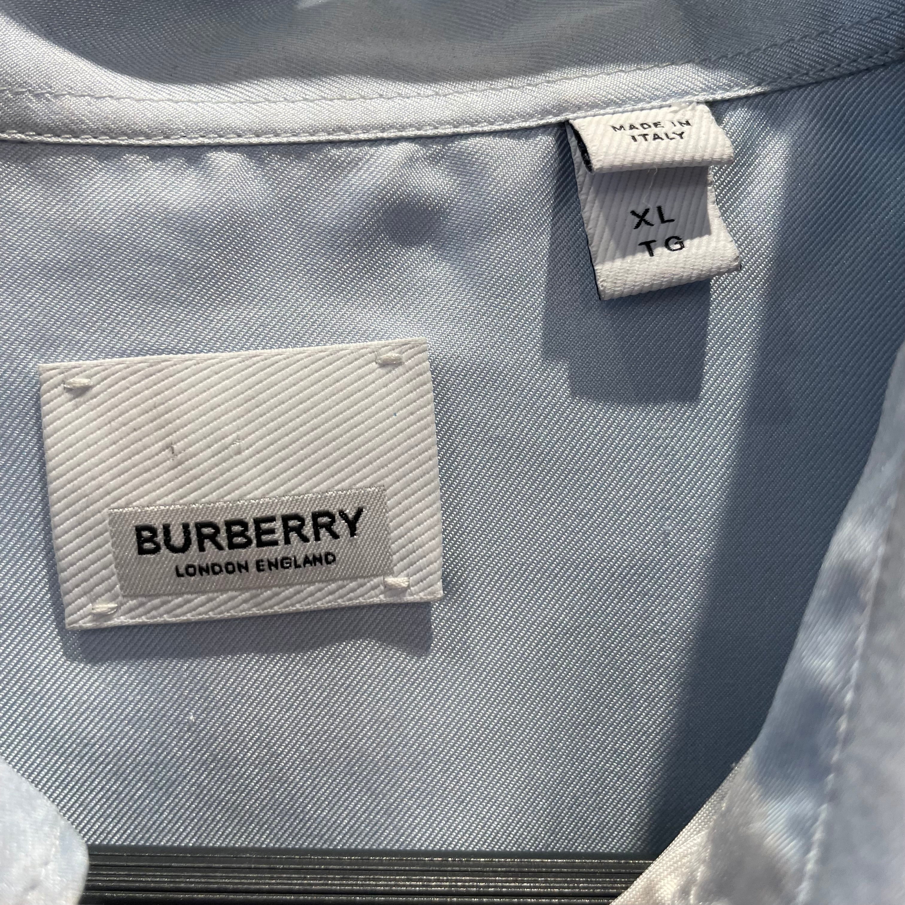BURBERRY/SS Shirt/XL/Silk/BLU/All Over Print/ view 3