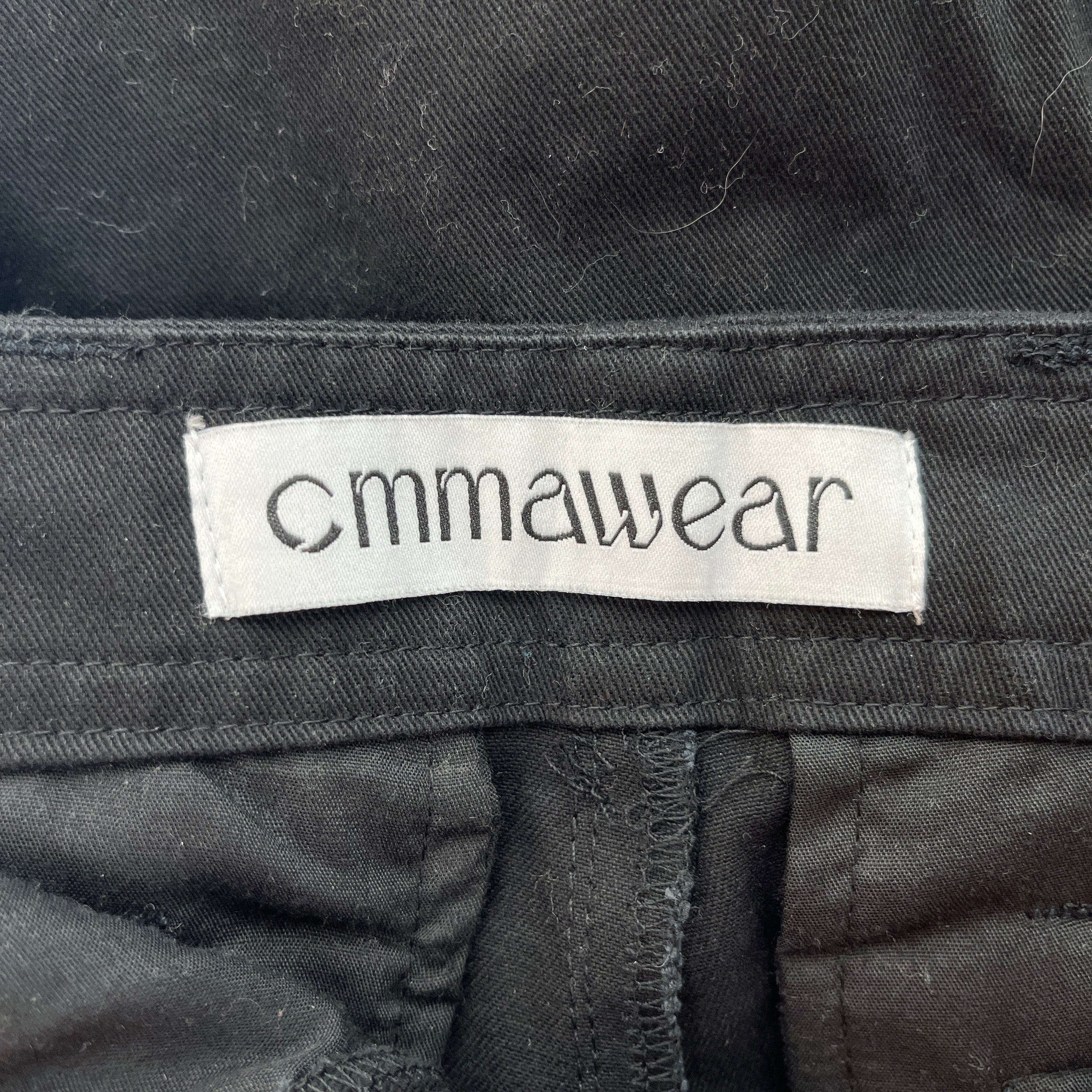 cmmawear/Cargo Pants/S/Cotton/BLK/ZIPPER DETAILING view 3