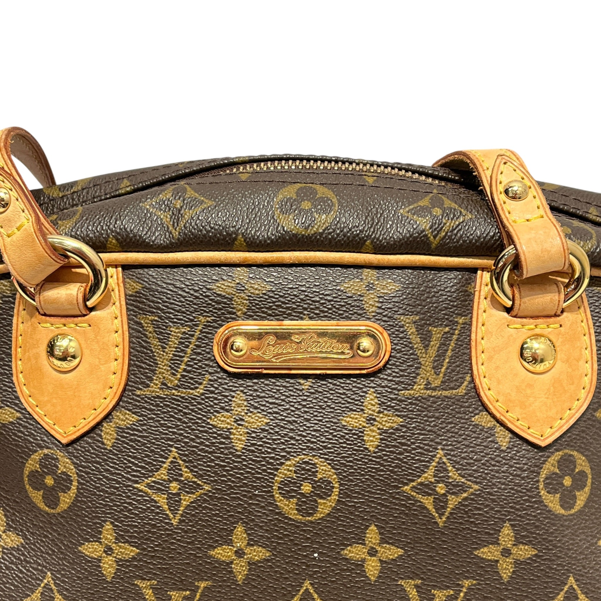 LOUIS VUITTON/Hand Bag/Monogram/Leather/BRW/Montorgueil PM Brown Shoulder view 4