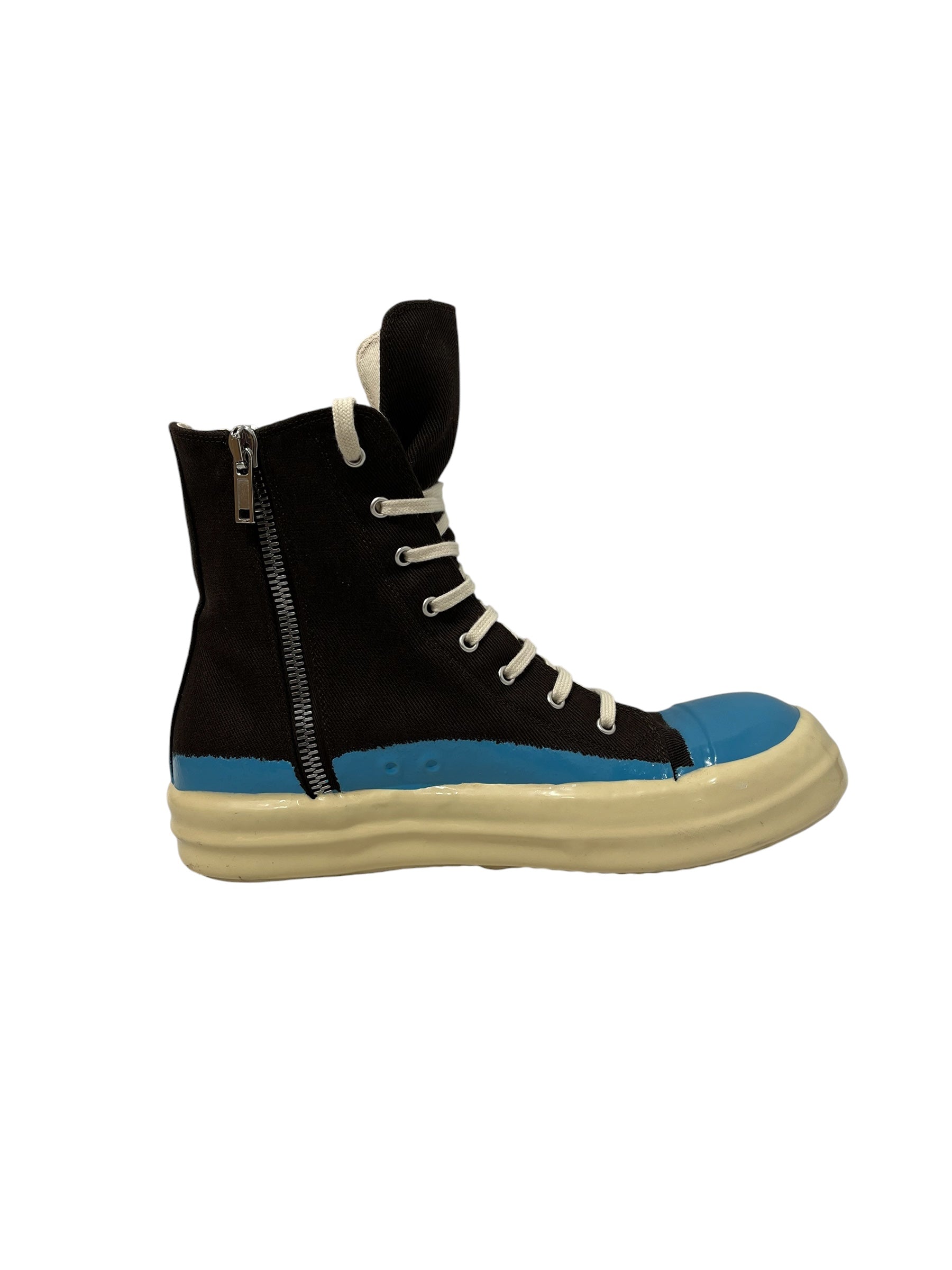 RICK OWENS DRKSHDW/Hi-Sneakers/US 12/BLK/DODP SNEAKERS BLK BLU view 4