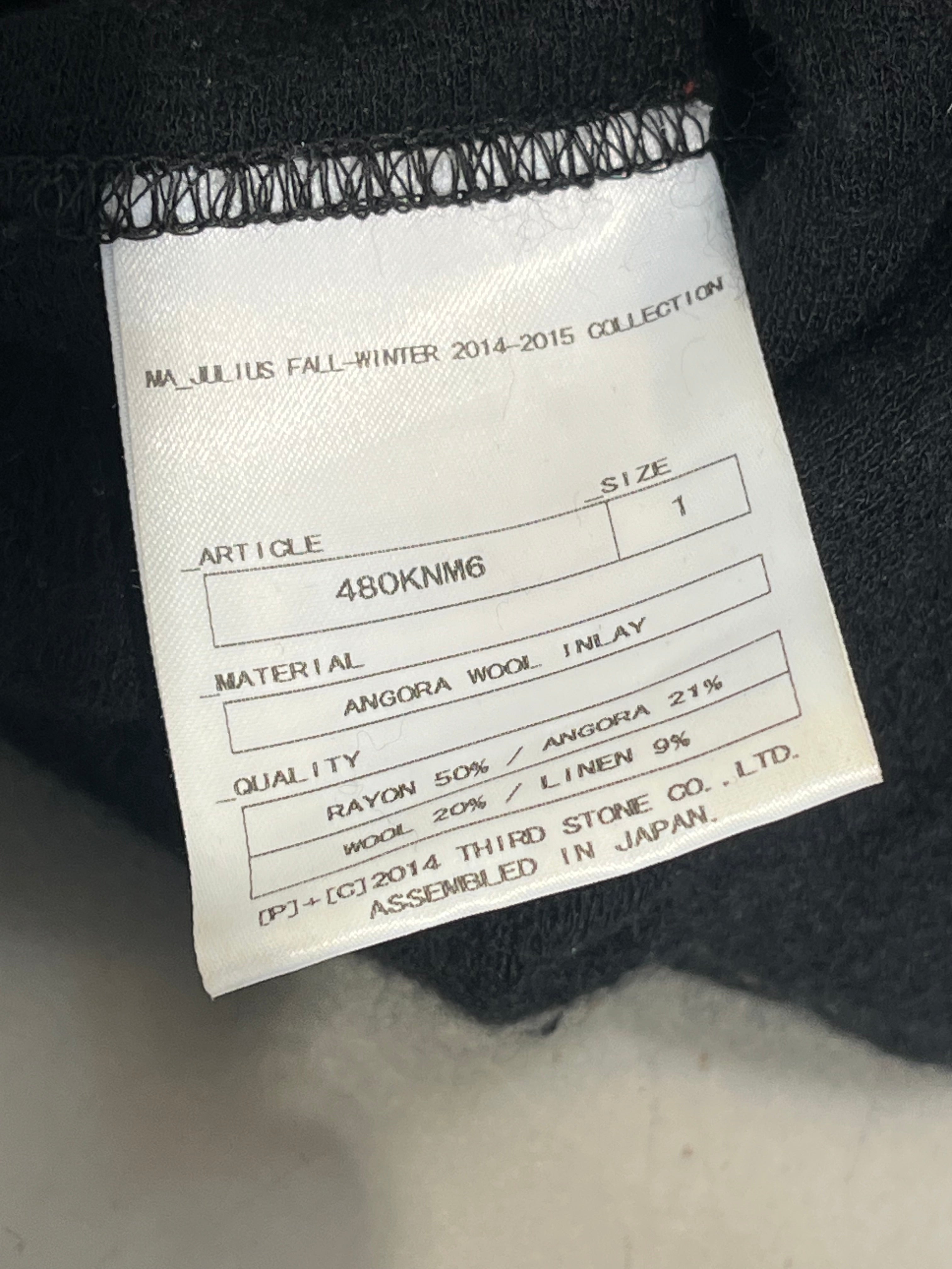 MA JULIUS/Sweater/1/Rayon/BLK/Turtle Neck/ANGORA WOOL BLEND view 4