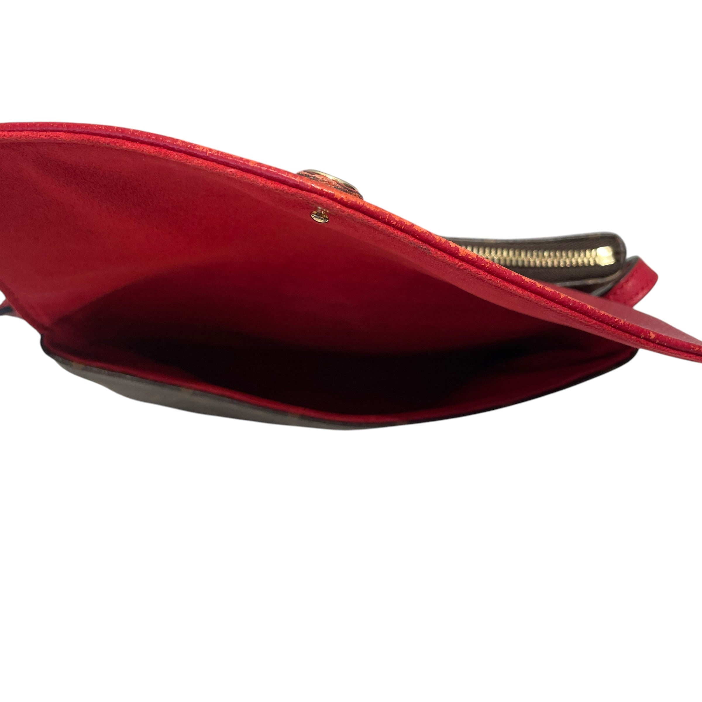 LOUIS VUITTON/Pouch/Monogram/Leather/RED/Monogram Twice Pouchette view 5