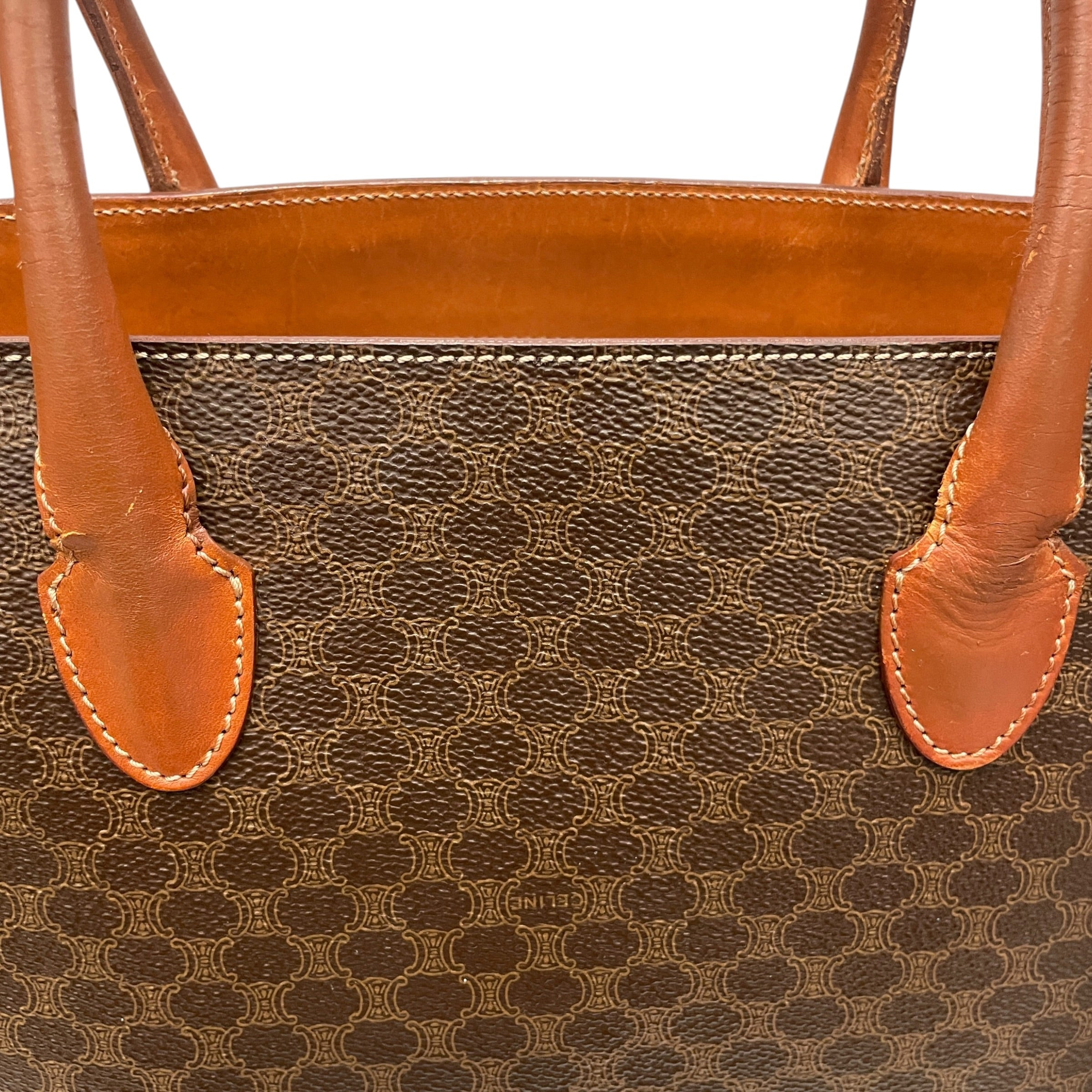 CELINE/Tote Bag/Monogram/Leather/BRW/MACADAM view 6