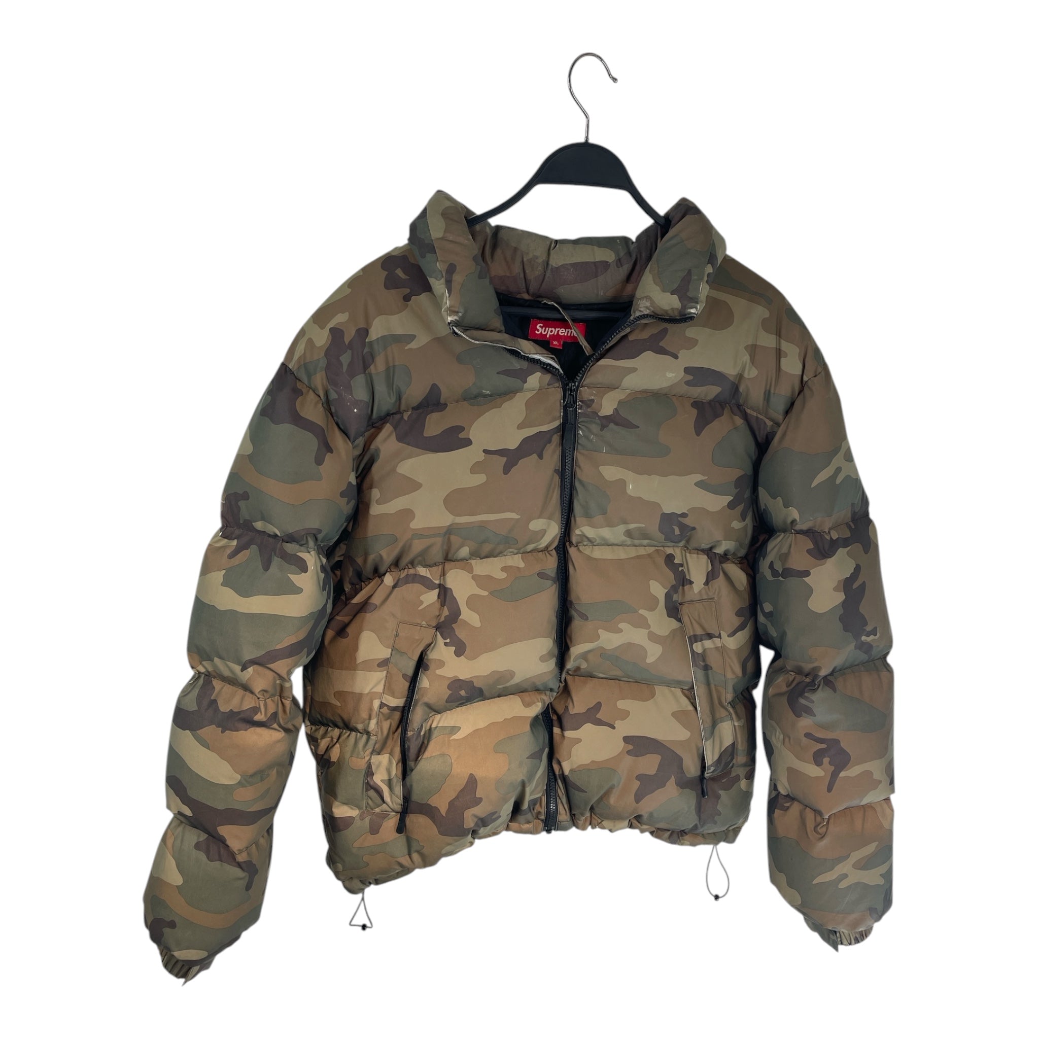 Supreme/Puffer Jkt/XL/Nylon/GRN/Camouflage/FW18 REFELCTIVE CAMO DOWN JKT view 1