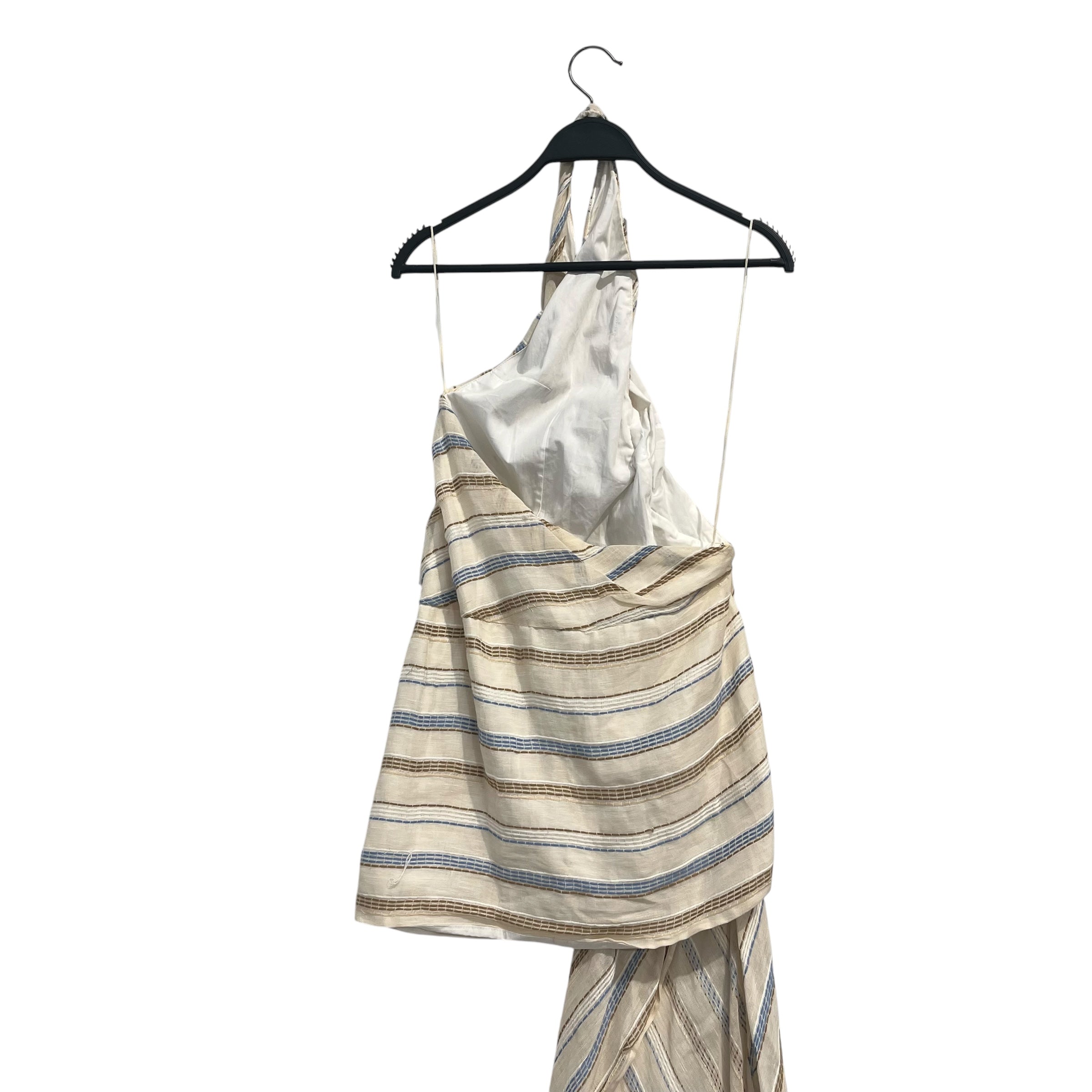 JACQUEMUS/SL Blouse/38/Stripe/Cotton/KHK/LINEN BLEND-HALTER KNECK view 4