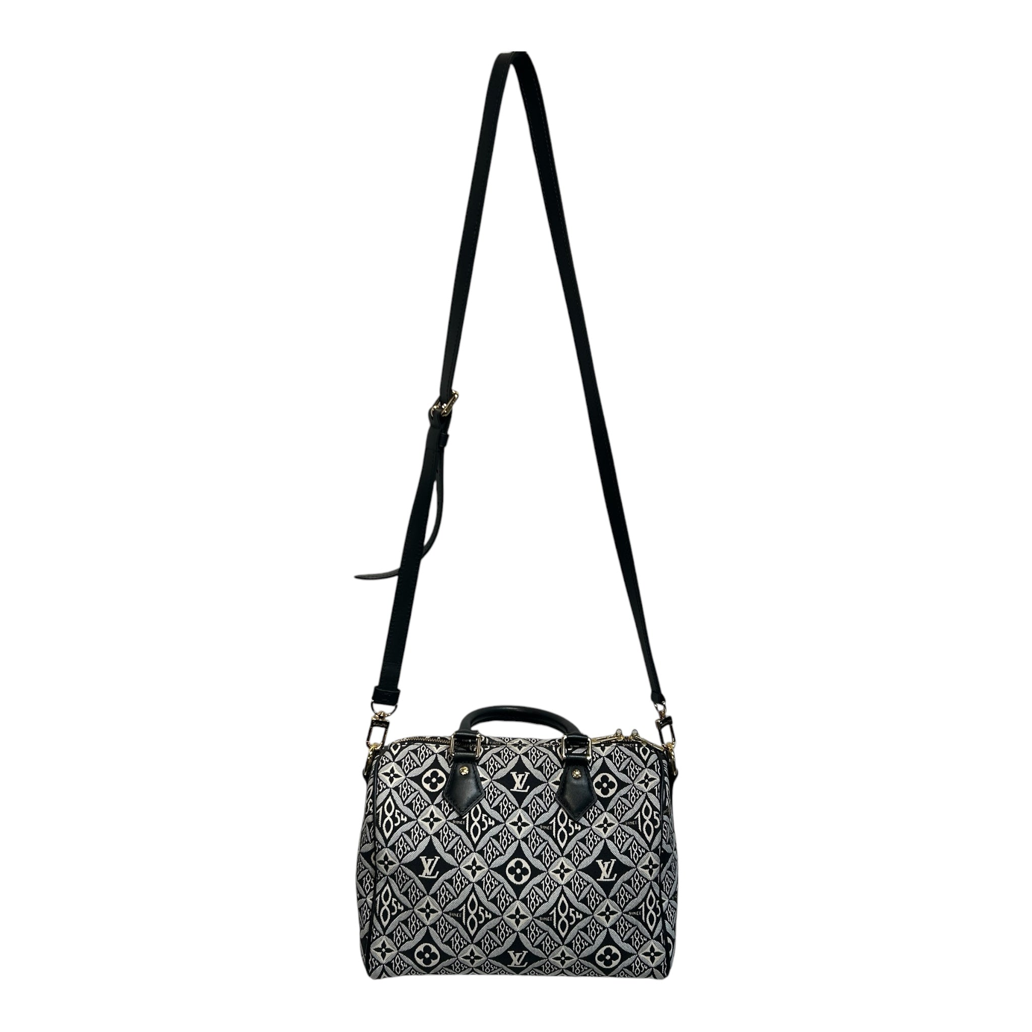 LOUIS VUITTON/Hand Bag/All Over Print/Cotton/BLK/since 1854 2021 print view 1