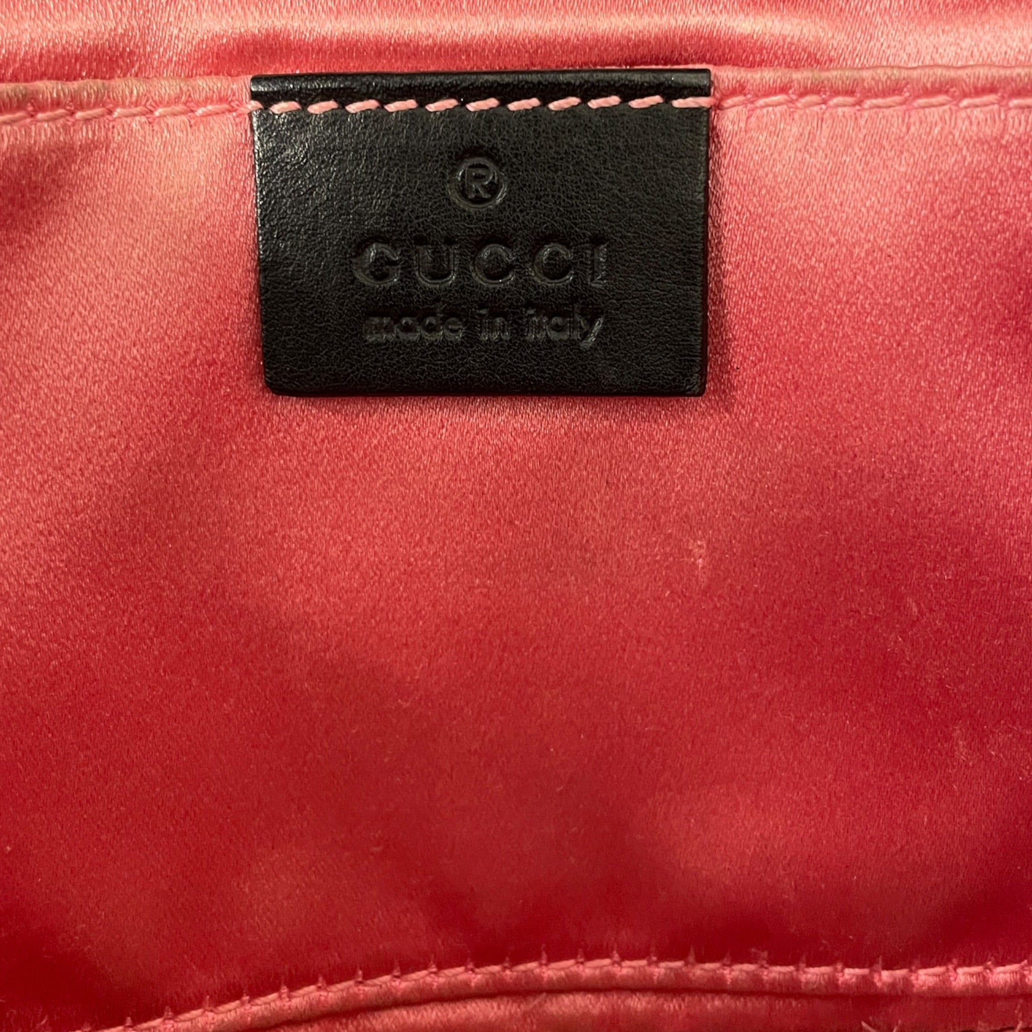 GUCCI/Bag/BLK/DOUBLE G MARMONT MINI view 3