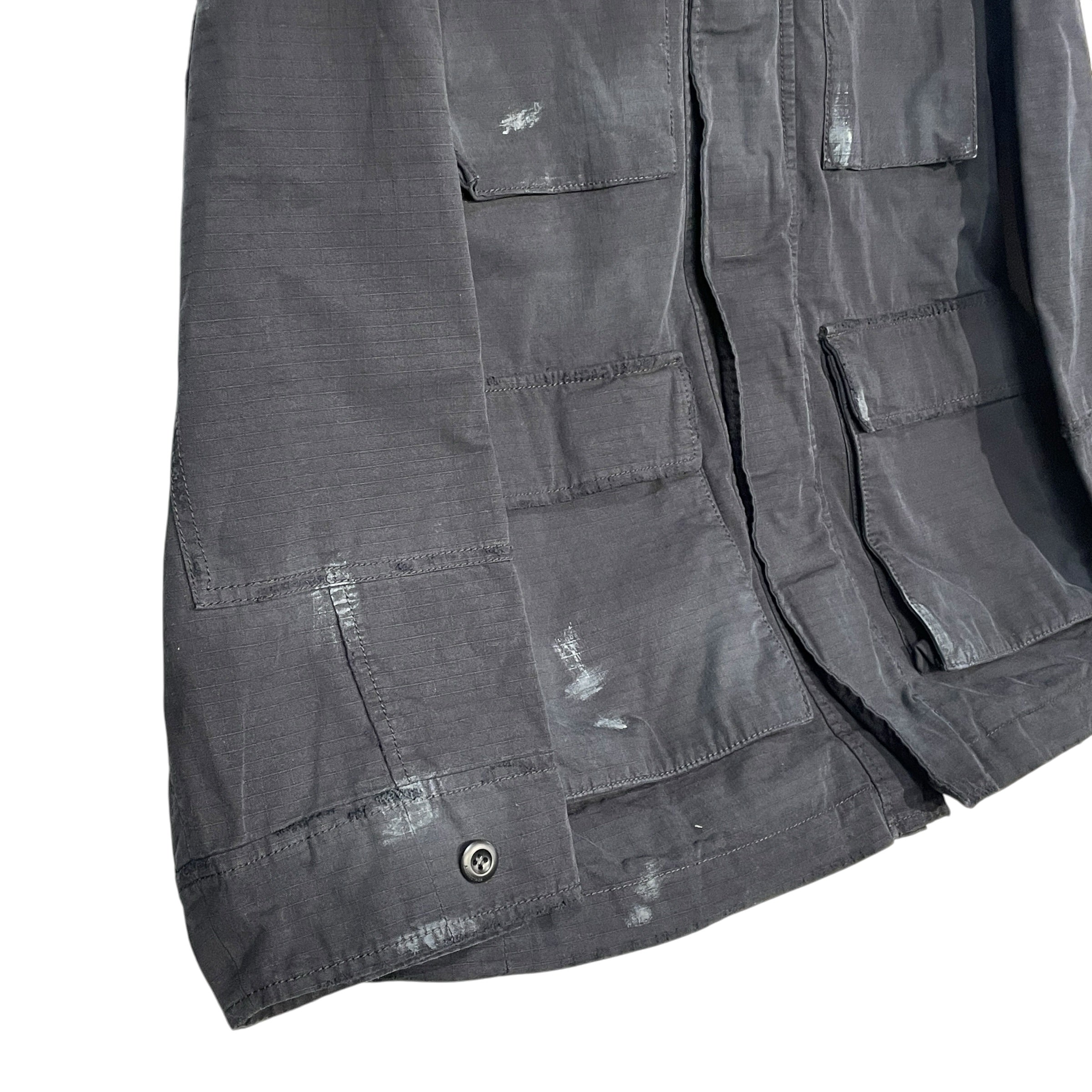 BALENCIAGA/Military Jkt/1/Cotton/BLK/DOUBLE FRONT MILITARY JACKET view 2