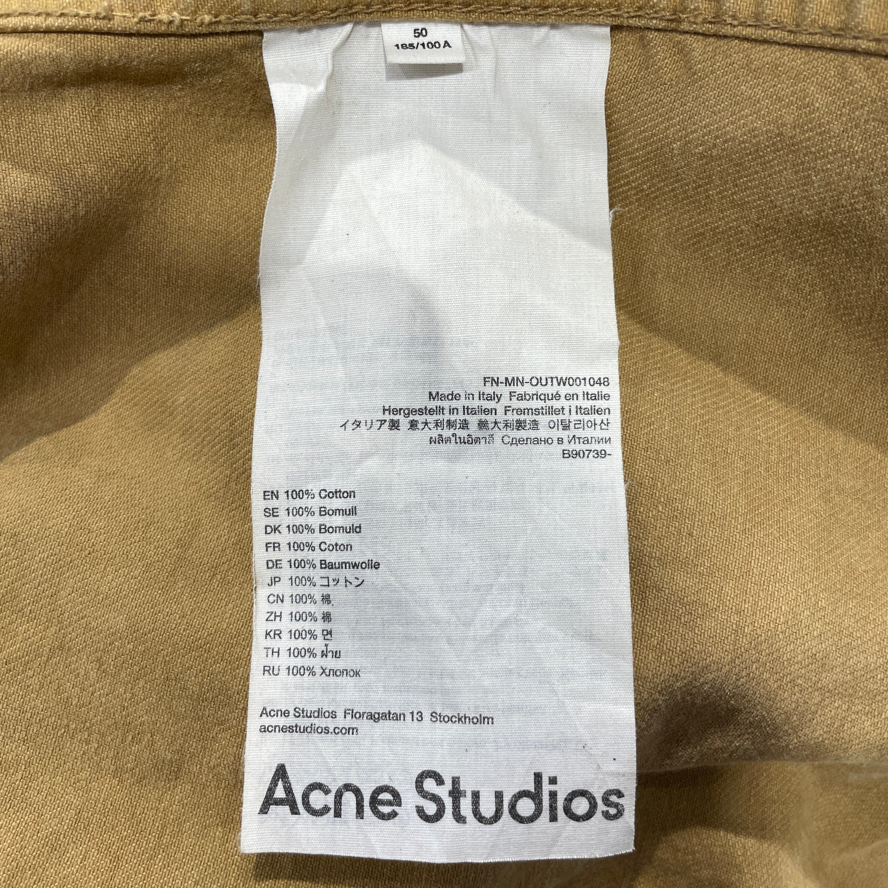 Acne Studios/Tailored Jkt/XL/Denim/BRW/ACNE STUDIOS view 7