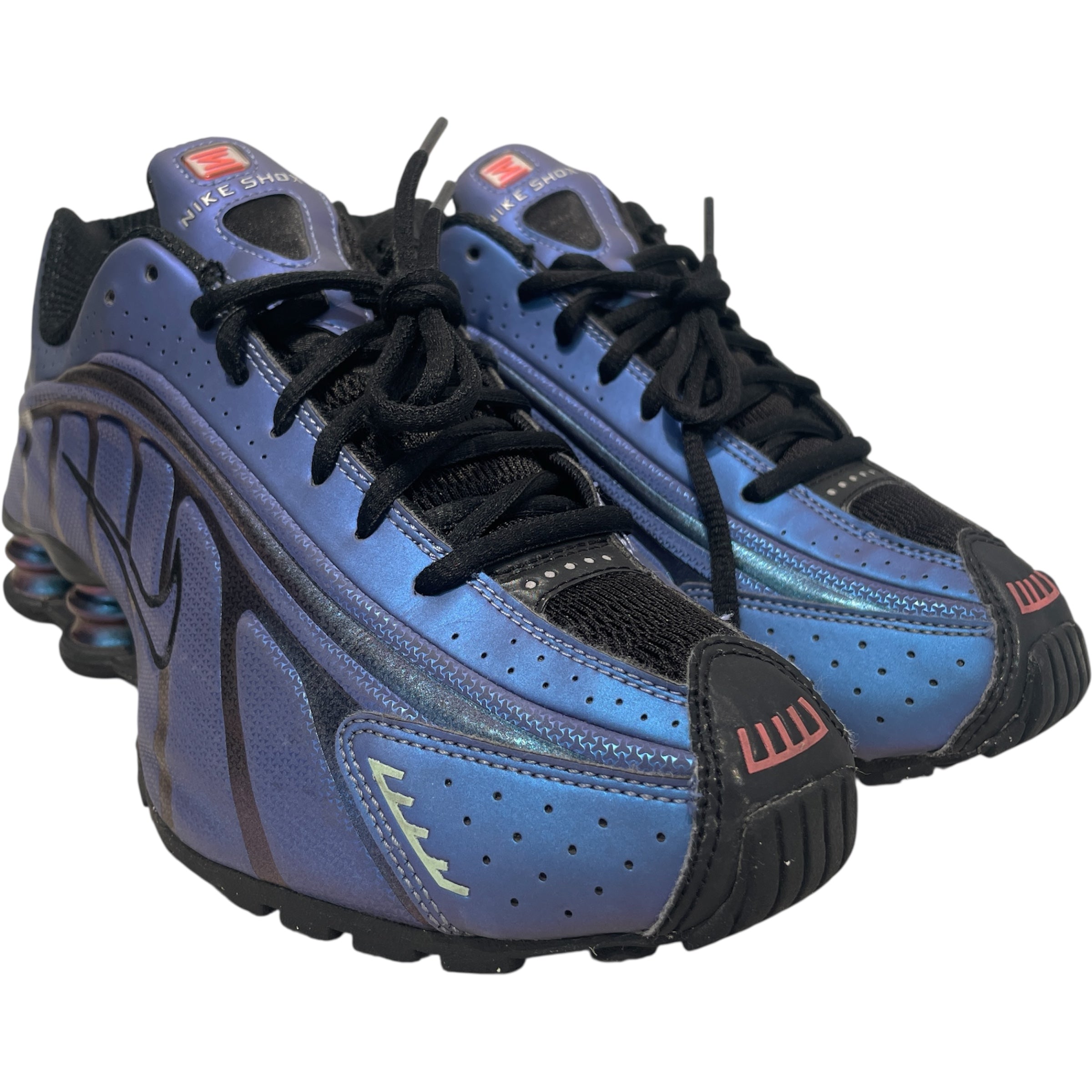 NIKE/Low-Sneakers/US 9/Iridescent/Leather/BLU/Nike Shox R4 Iridescent HQ3446 view 1