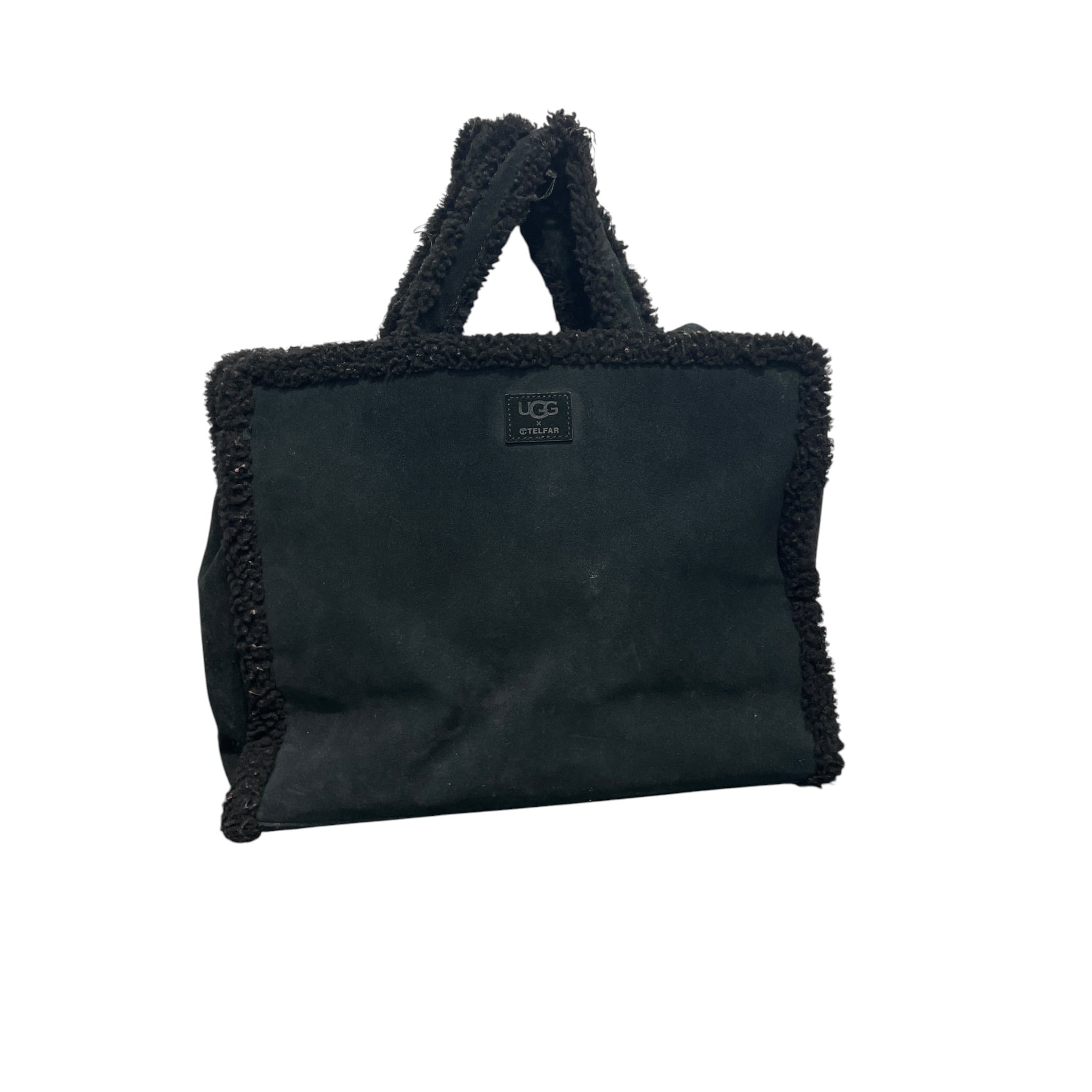 Telfar/Tote Bag/Suede/BLK/sherpa/ugg view 2