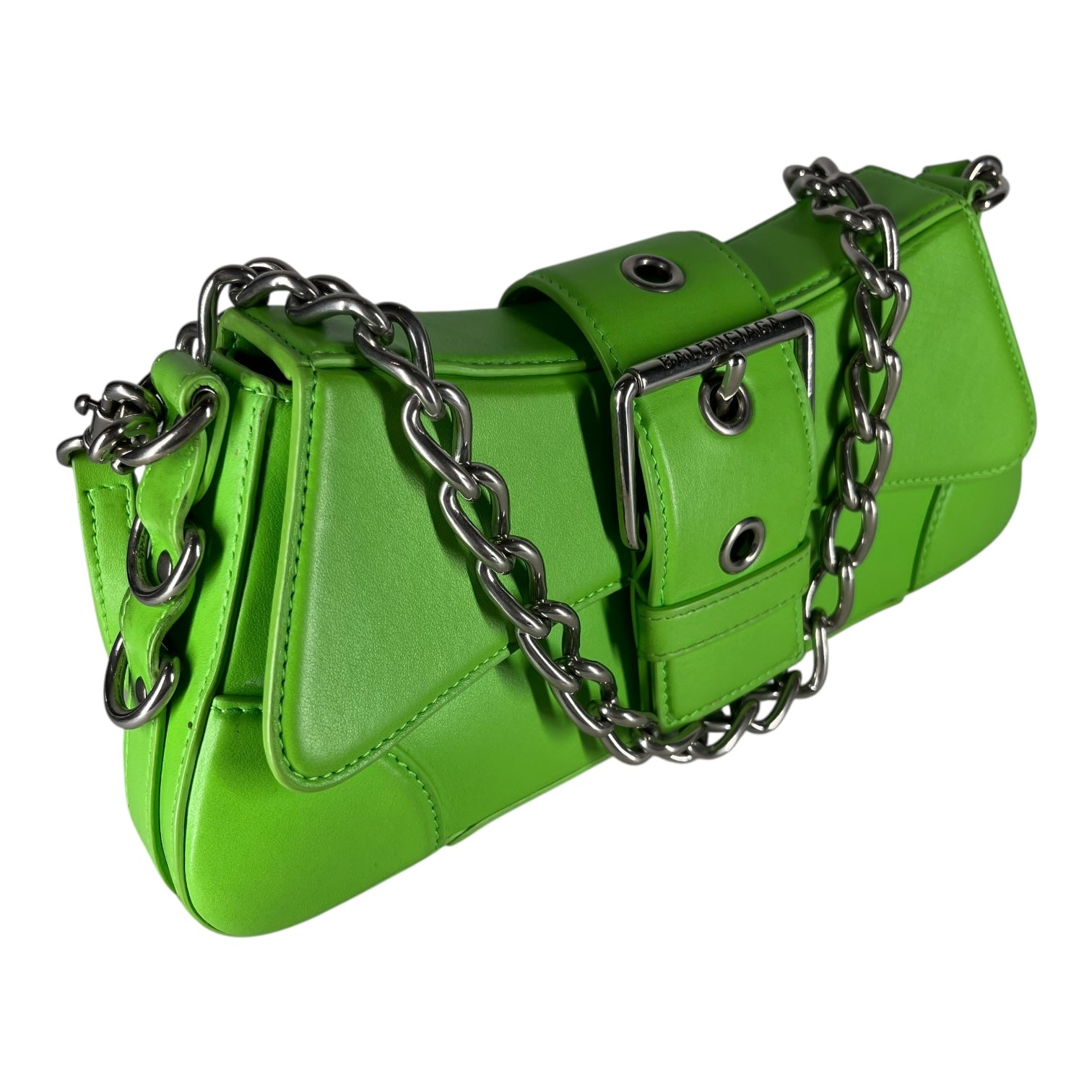 BALENCIAGA/Cross Body Bag/Leather/GRN/lindsay view 6