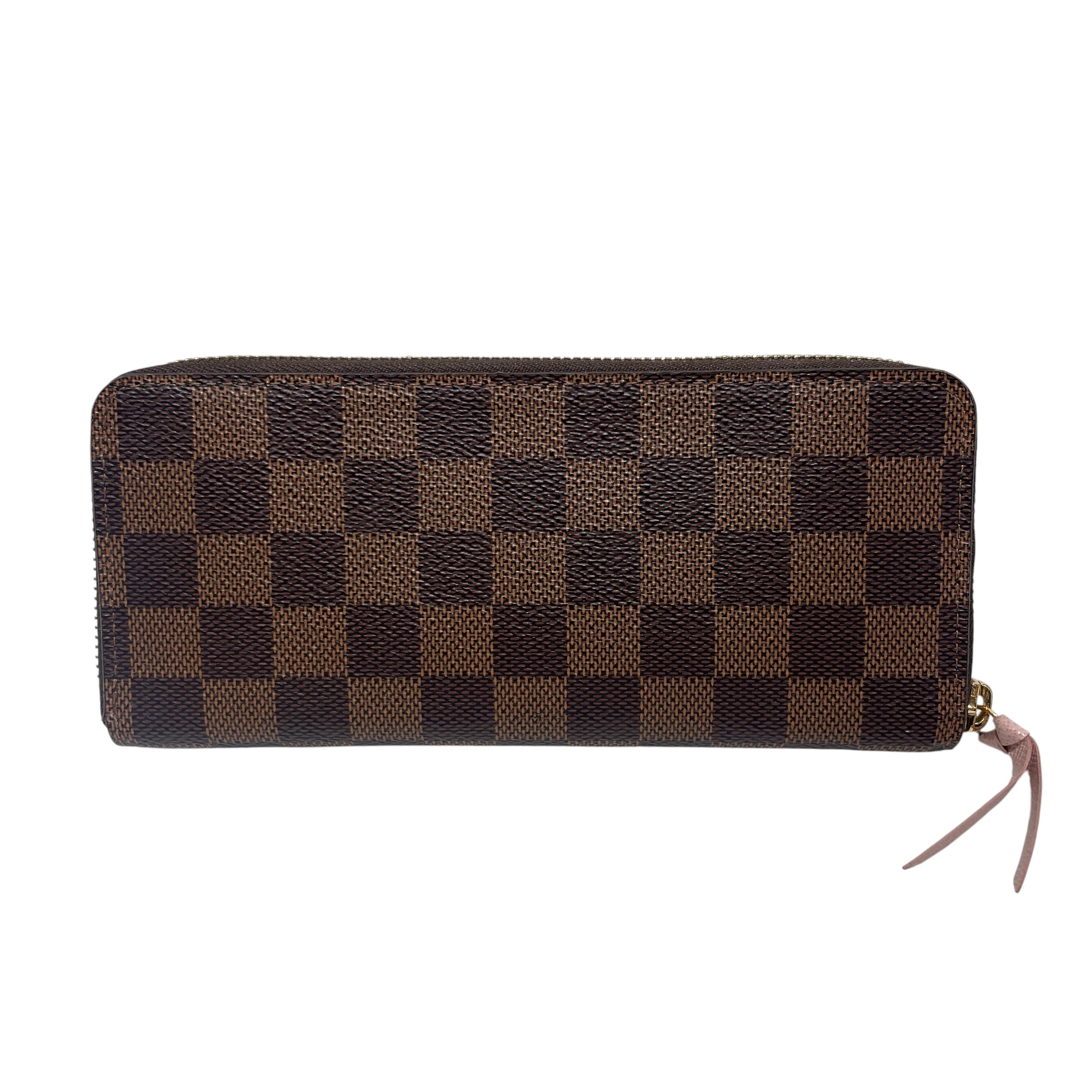 LOUIS VUITTON/Long Wallet/Plaid/BRW/DAMIER EBENE CLEMENCE view 2