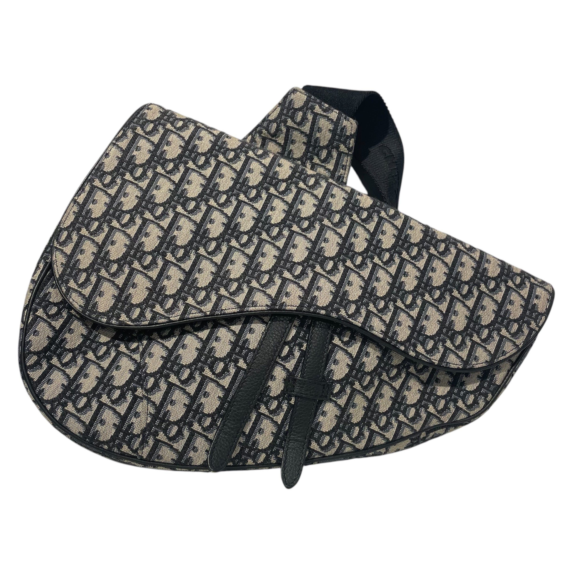 Christian Dior/Cross Body Bag/Monogram/Cotton/NVY/11-BO-1220 view 1