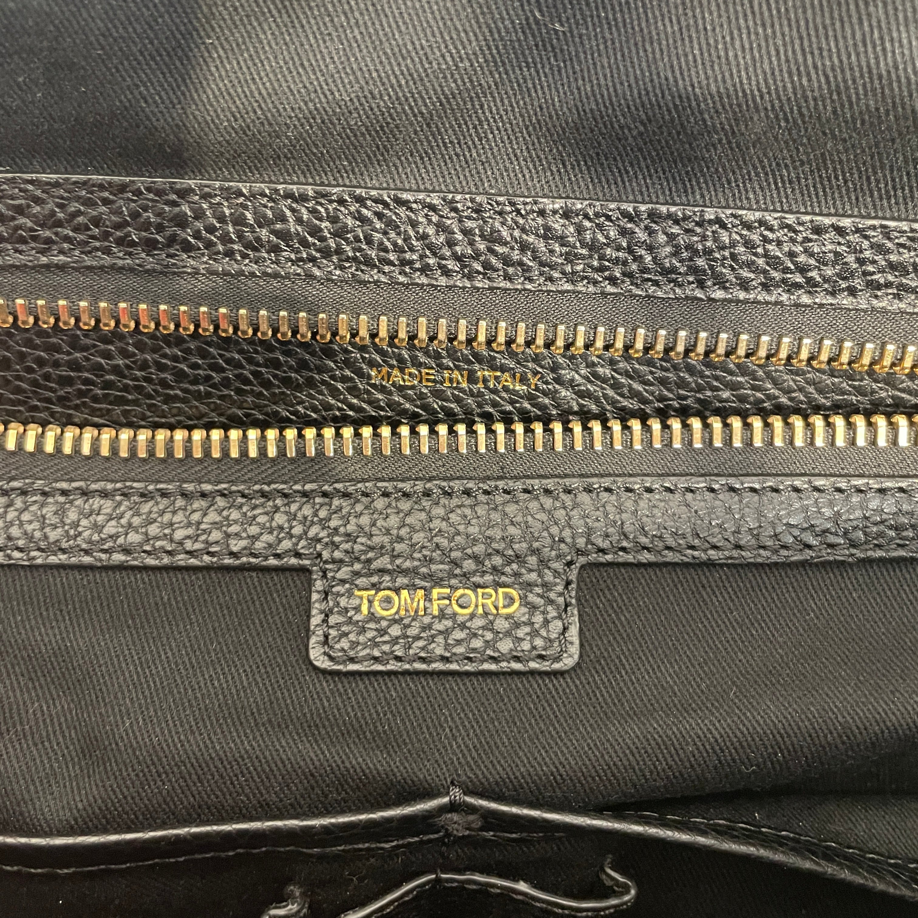 TOM FORD/Bag/Leather/BLK/BREIFCASE GOLD ZIPPER view 5