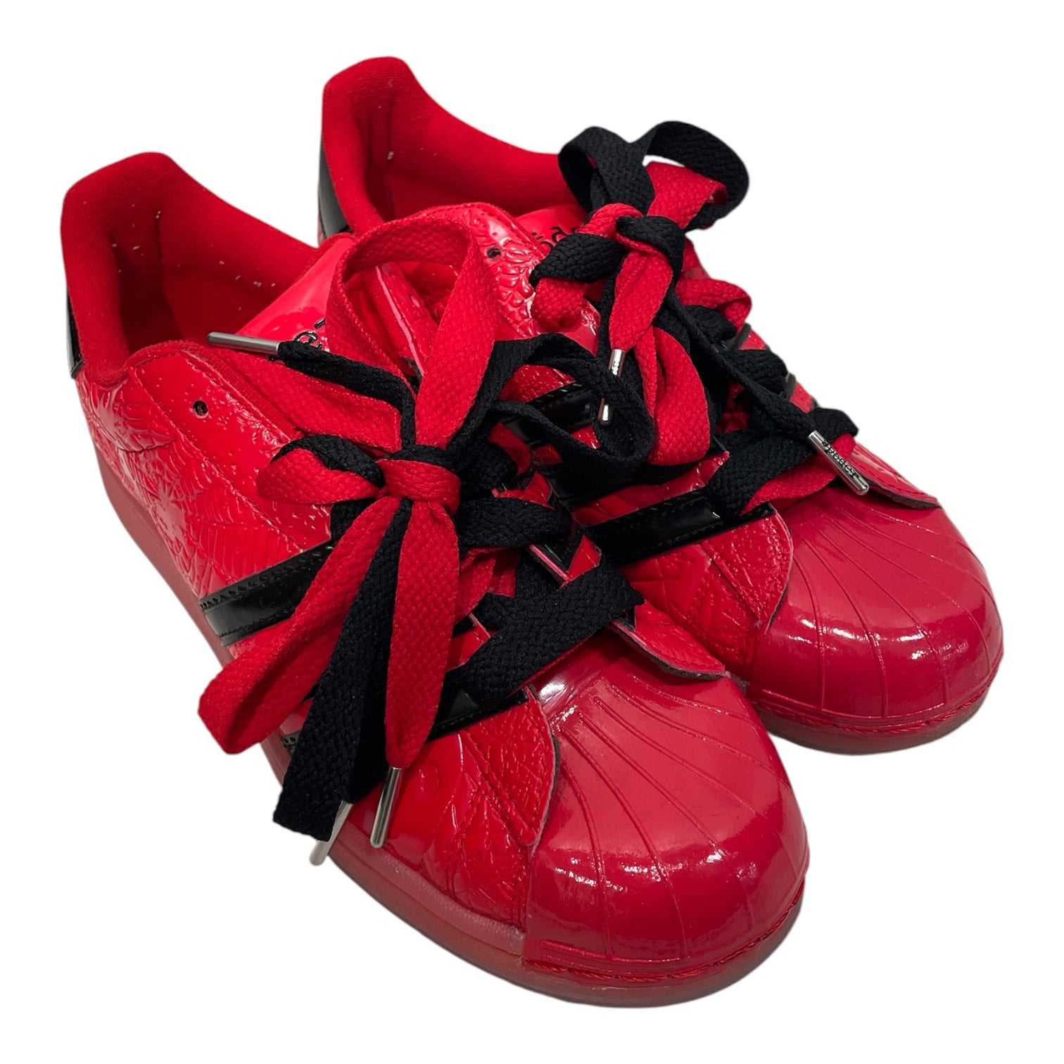 Sp5der/adidas/Low-Sneakers/US 11/All Over Print/Cotton/RED/SPIDER WEB PRINT ALL OVER view 1