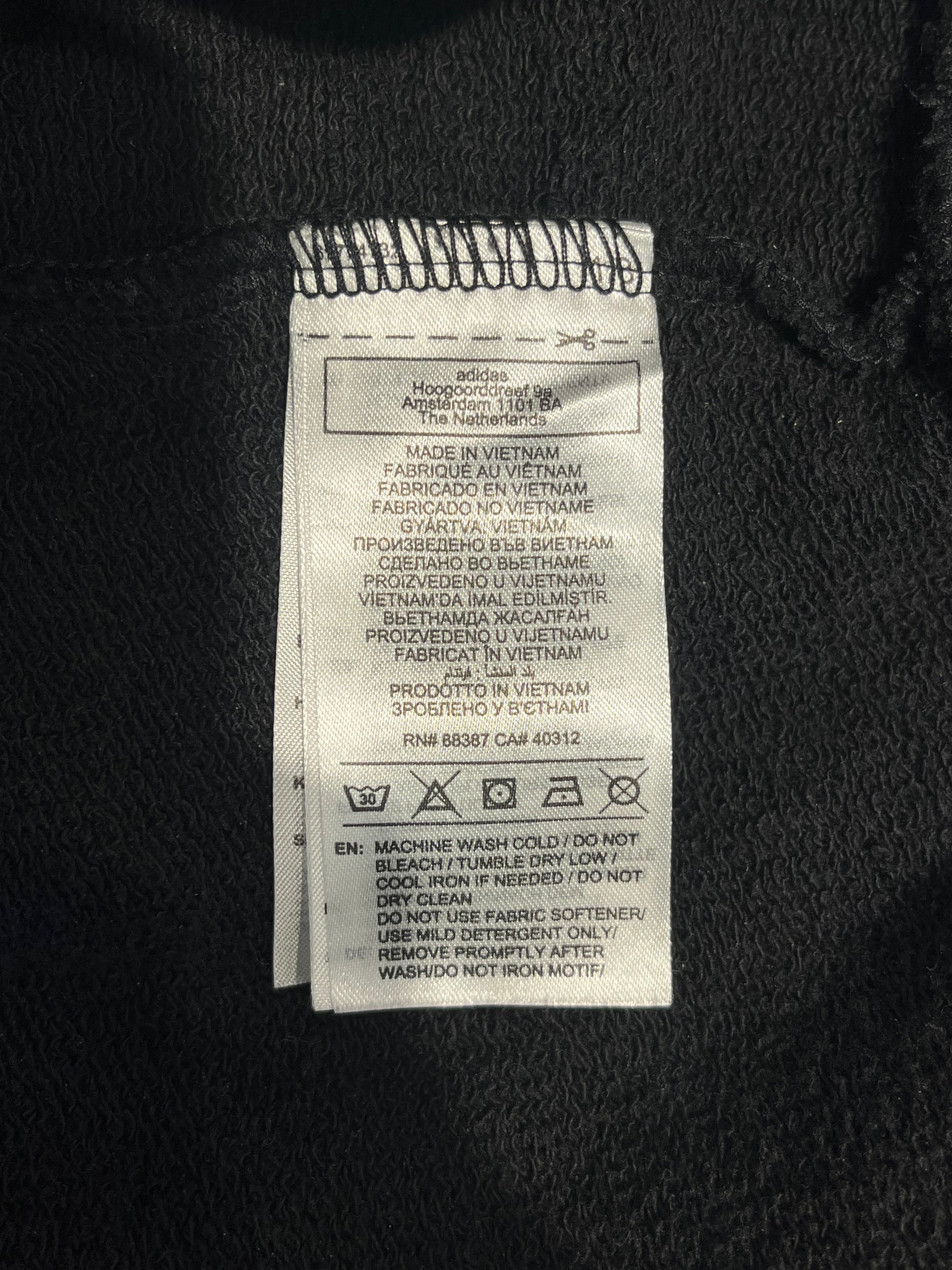 WILLY CHAVARRIA/adidas/Sweatshirt/M/Graphic/Cotton/BLK/chicano trifold flag back view 4
