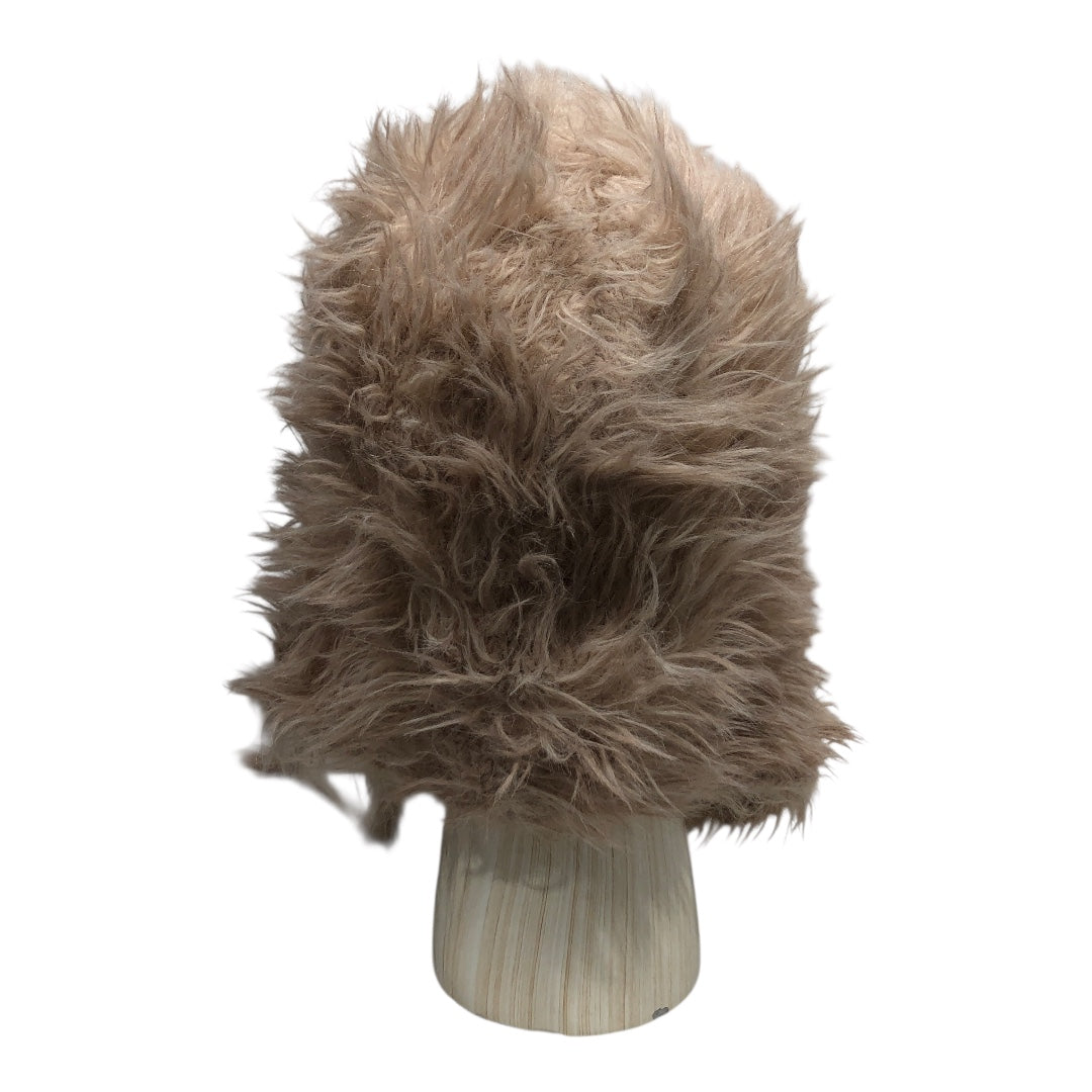 Acne Studios/Beanie/OS/Nylon/BEG/fuzzy cap view 3