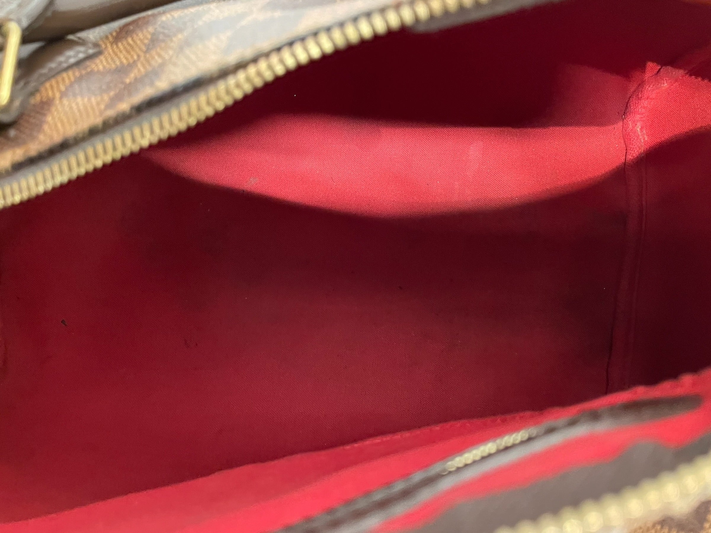 LOUIS VUITTON/Hand Bag/Monogram/Leather/BRW/SPEEDY 35` DAMIER EBENE view 4