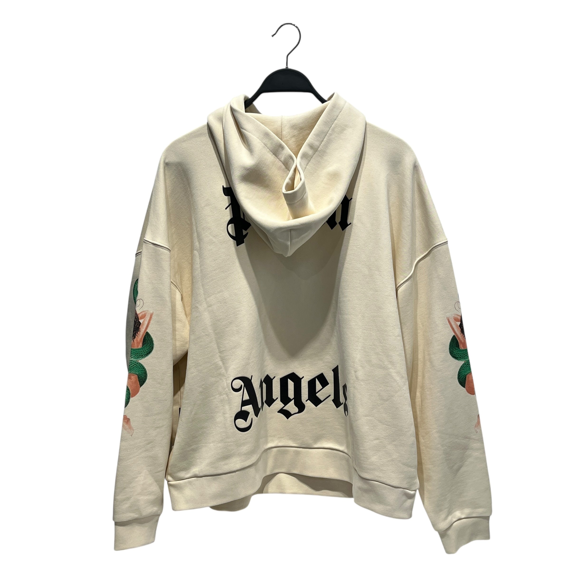 Palm Angels/Hoodie/S/Graphic/Cotton/CRM/Pullover/angels pin up girl view 2