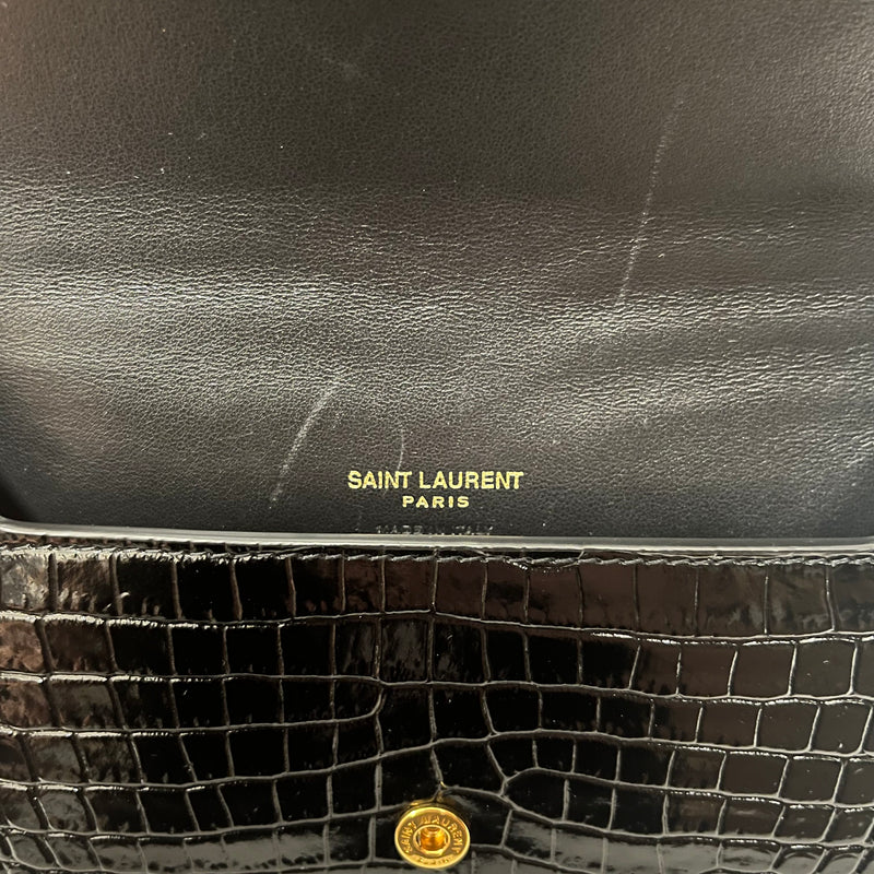 SAINT LAURENT/Cross Body Bag/Leather/BLK/