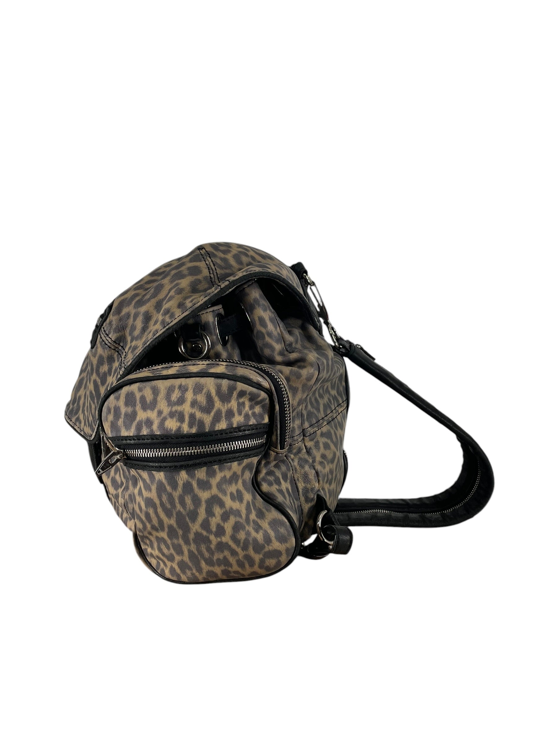 Alexander Wang/Backpack/Animal Pattern/Leather/MLT/Leopard Multi Zipper Backpack view 2