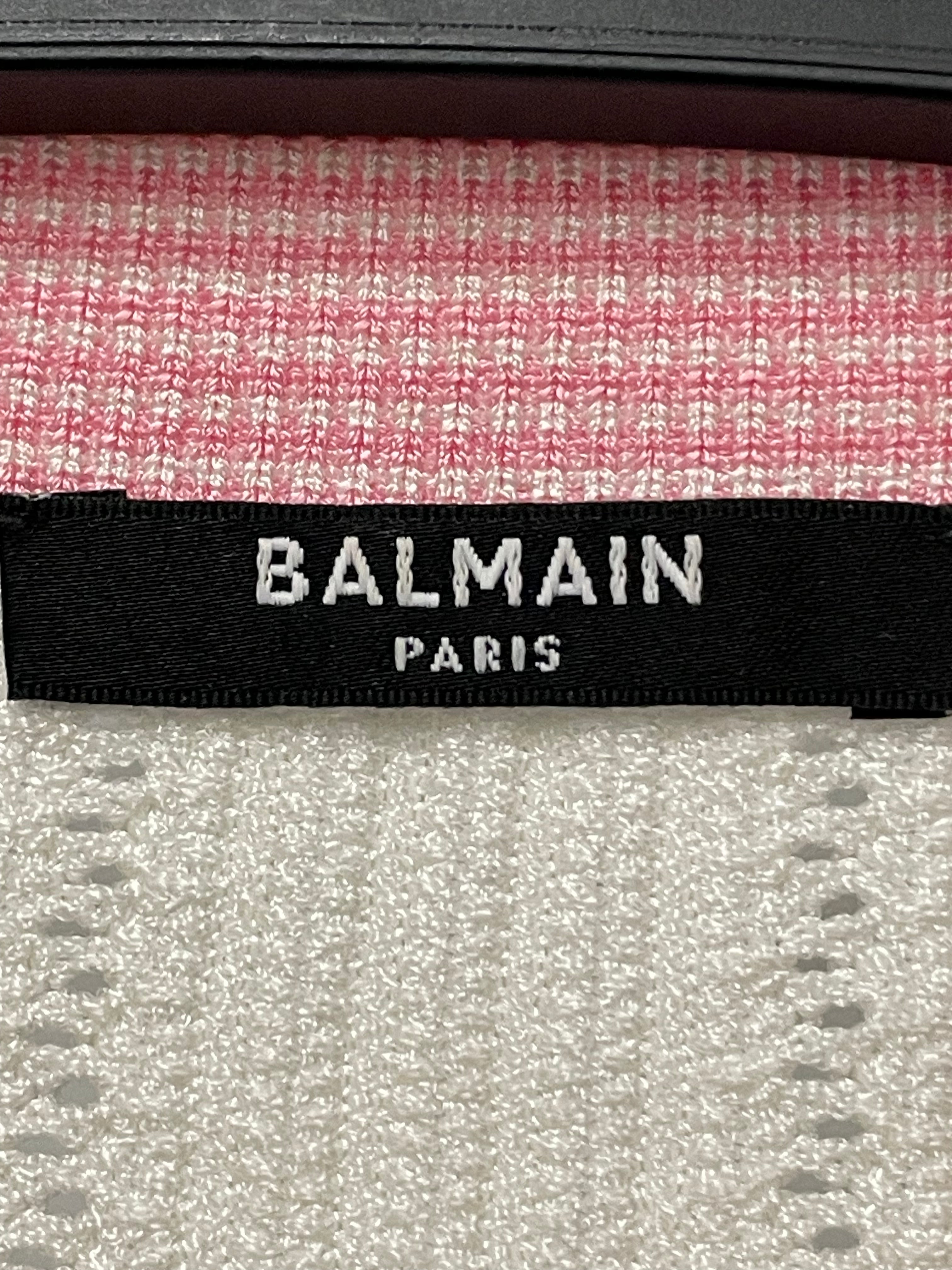 BALMAIN/Cardigan/36/WHT/KL012KE57 view 3