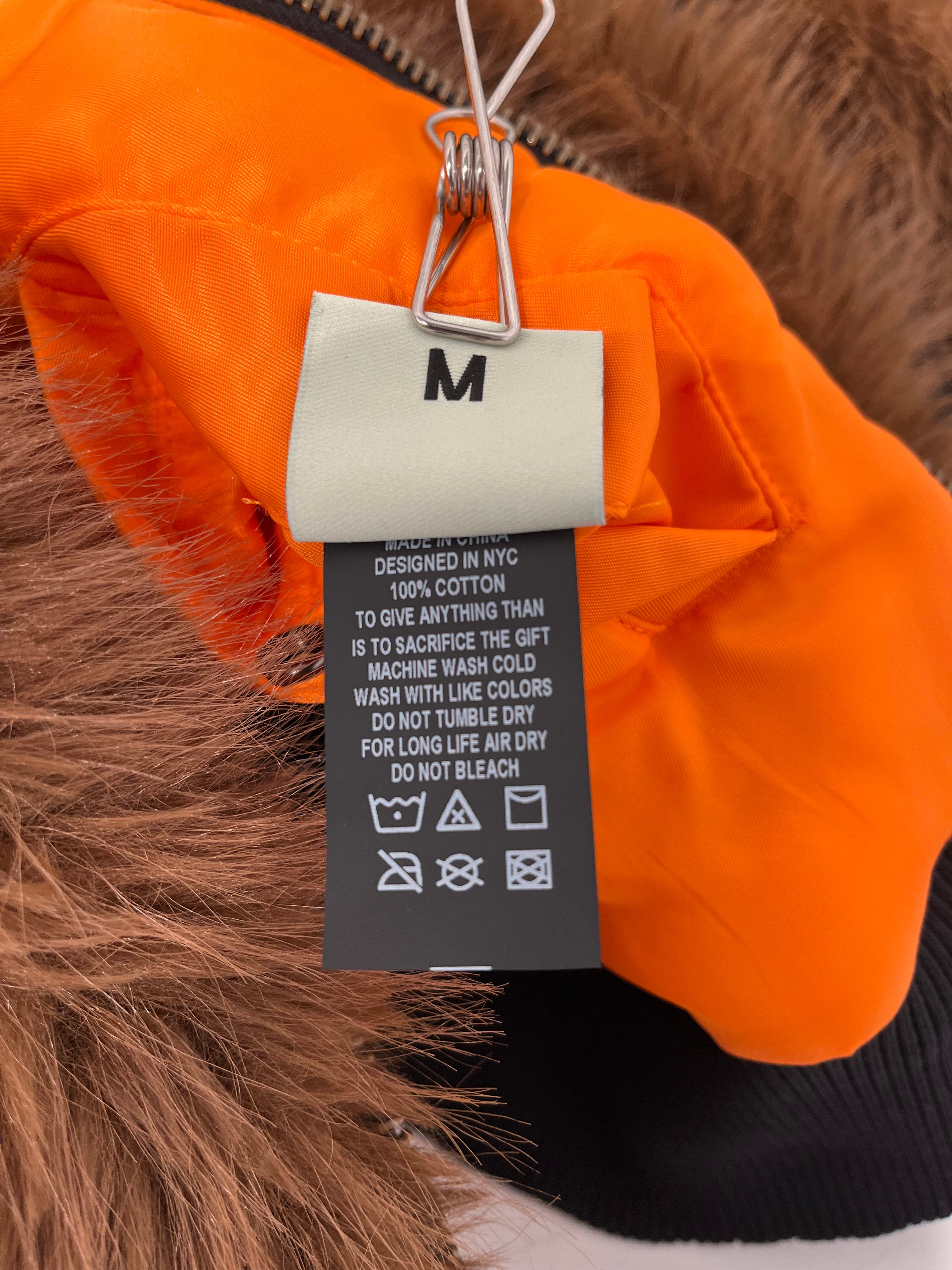 Bravest Studios/Flight Jkt/M/Nylon/BRW/FAUX FUR DISTRESSED BOMBER BRW view 4