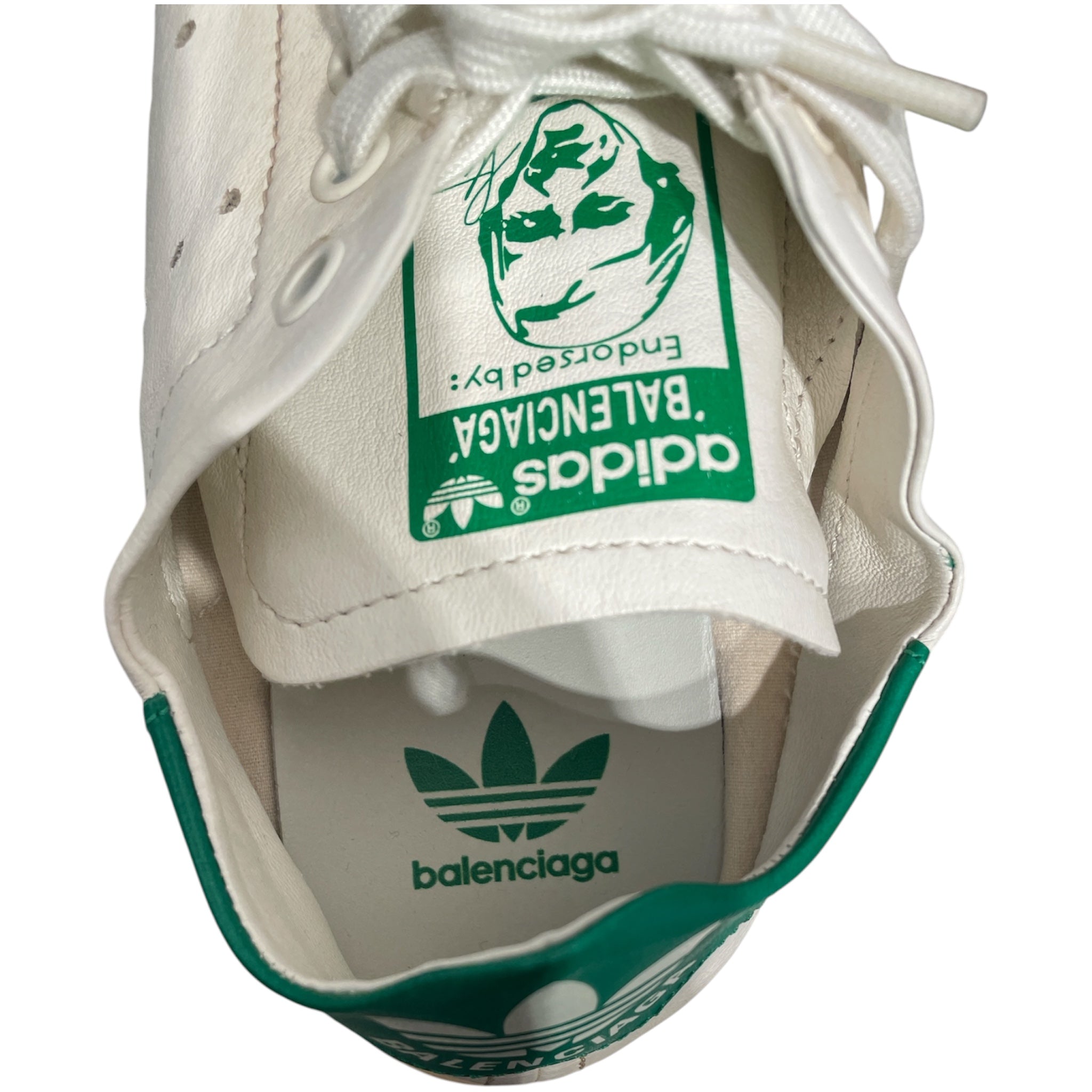adidas/BALENCIAGA/Low-Sneakers/US 6/Leather/WHT/Stan smith view 3