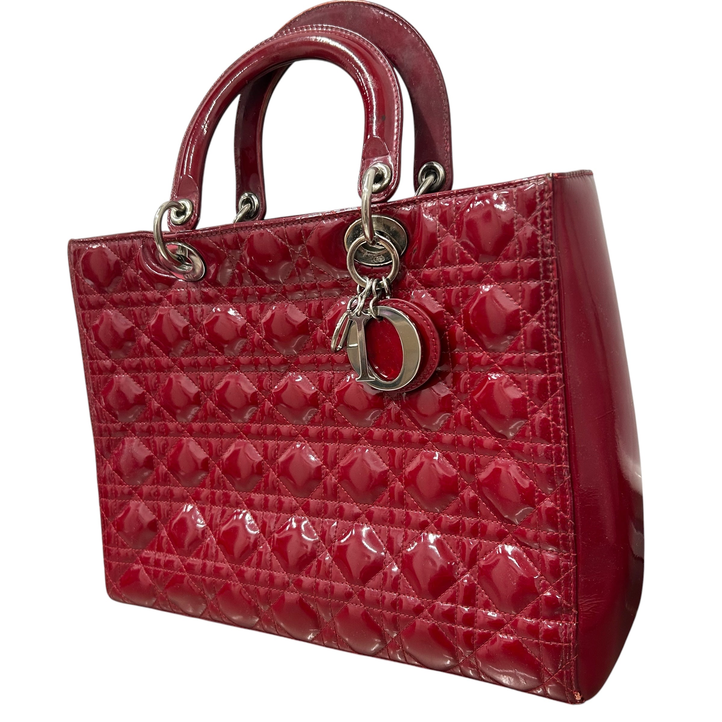 Christian Dior/Bag/Leather/RED/ view 3