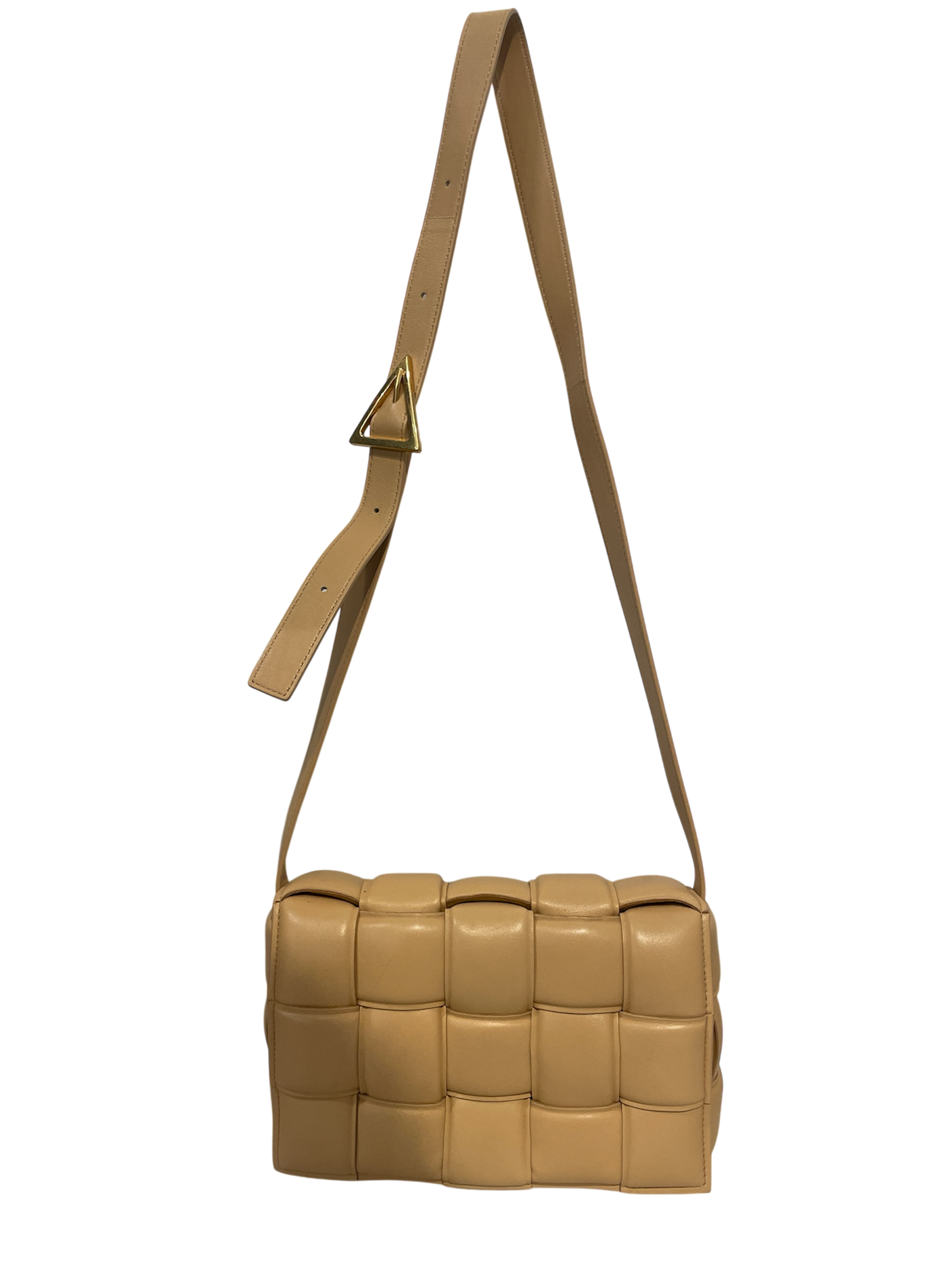 BOTTEGA VENETA/Hand Bag/Leather/BEG/bottega padded cassete view 1