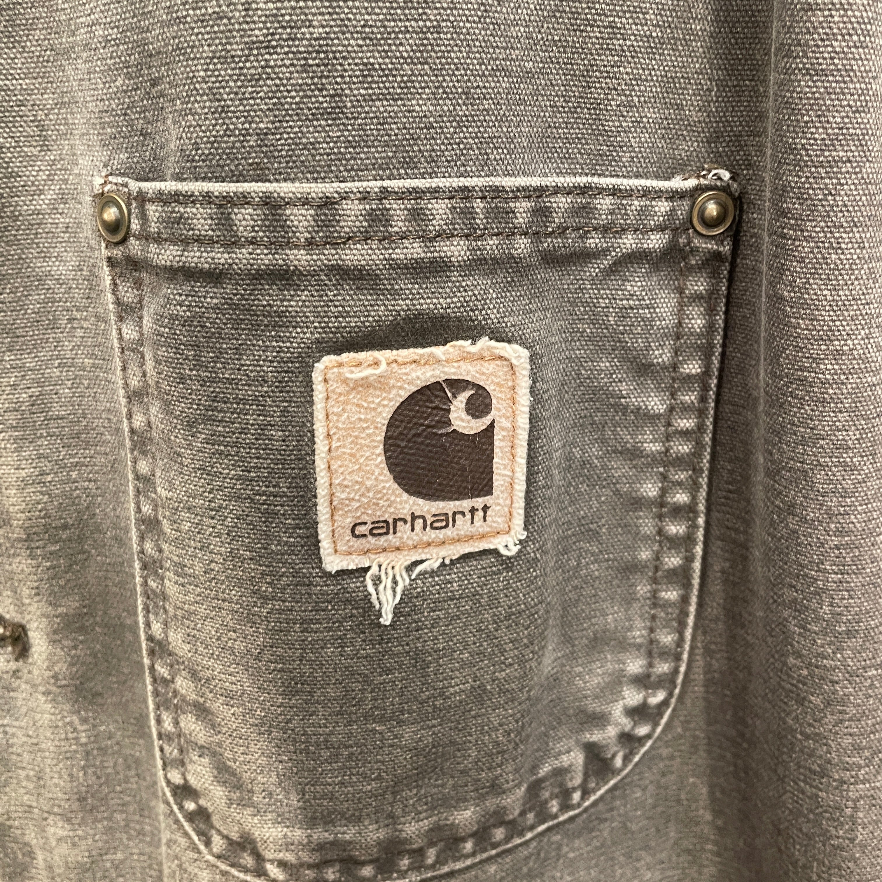 Carhartt/Coverall/L/Cotton/GRY/FOUR POCKET WORK JKT view 4