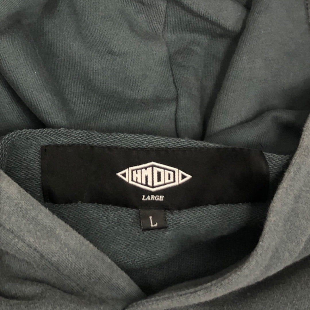 HMDD(Happy Memories Don't Die)/Hoodie/L/Cotton/GRY/BIG WHITE FRONT LOGO view 3