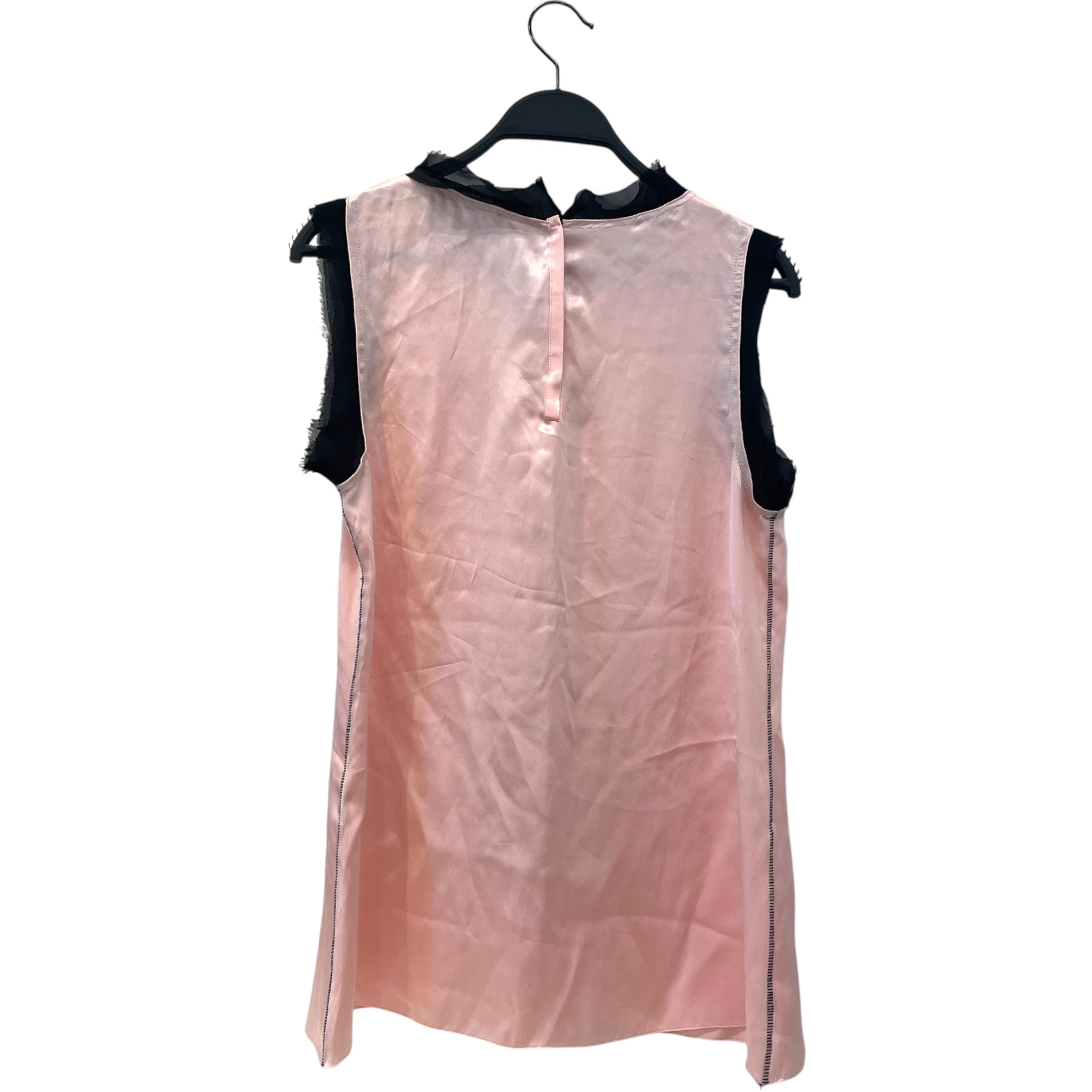 DOLCE&GABBANA/SL Blouse/40/Silk/PNK/black trim and bow view 2