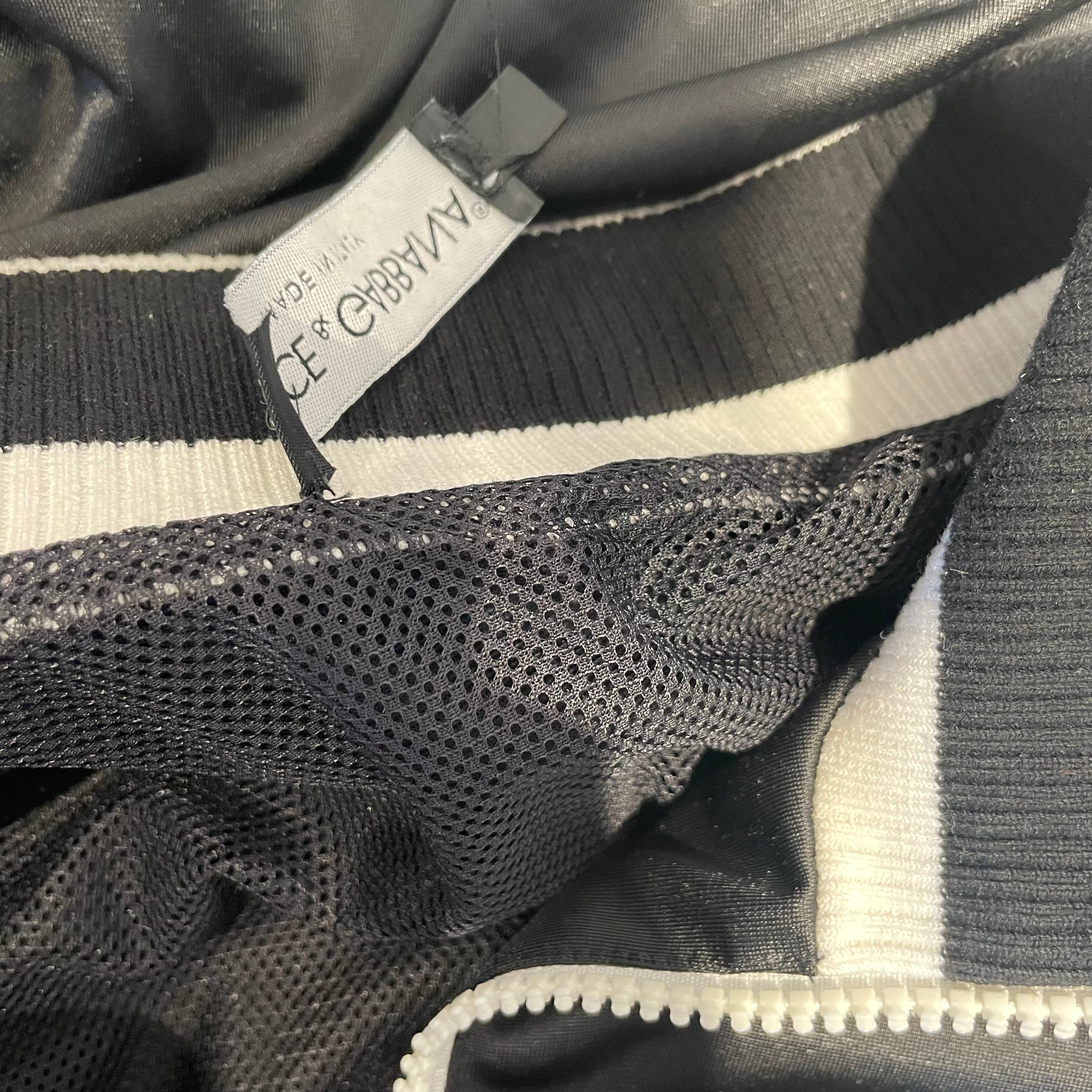 DOLCE&GABBANA/Windbreaker/46/Polyester/BLK/LOGO PANEL view 4