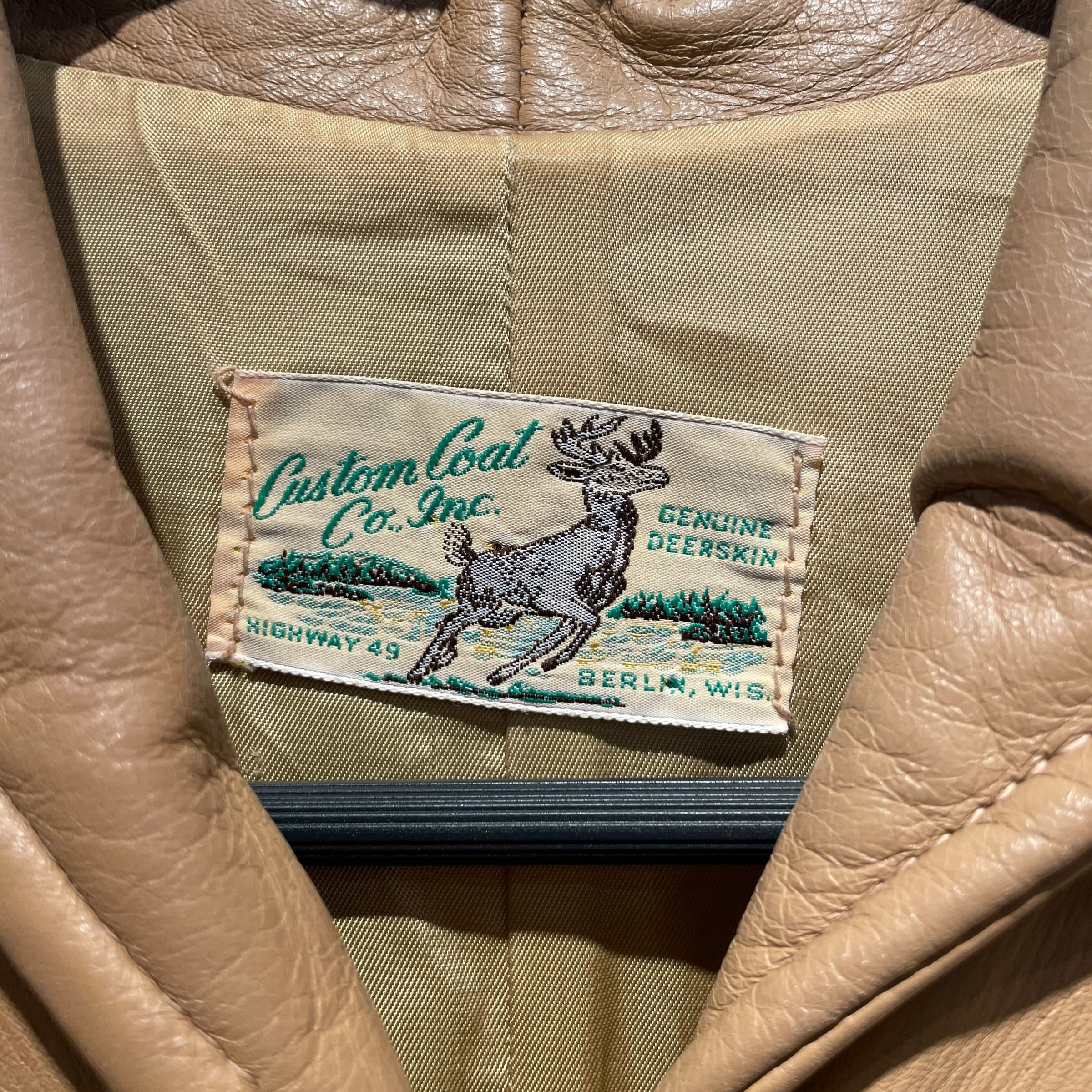 Vintage/Jacket/L/Leather/BEG/custom coat view 3