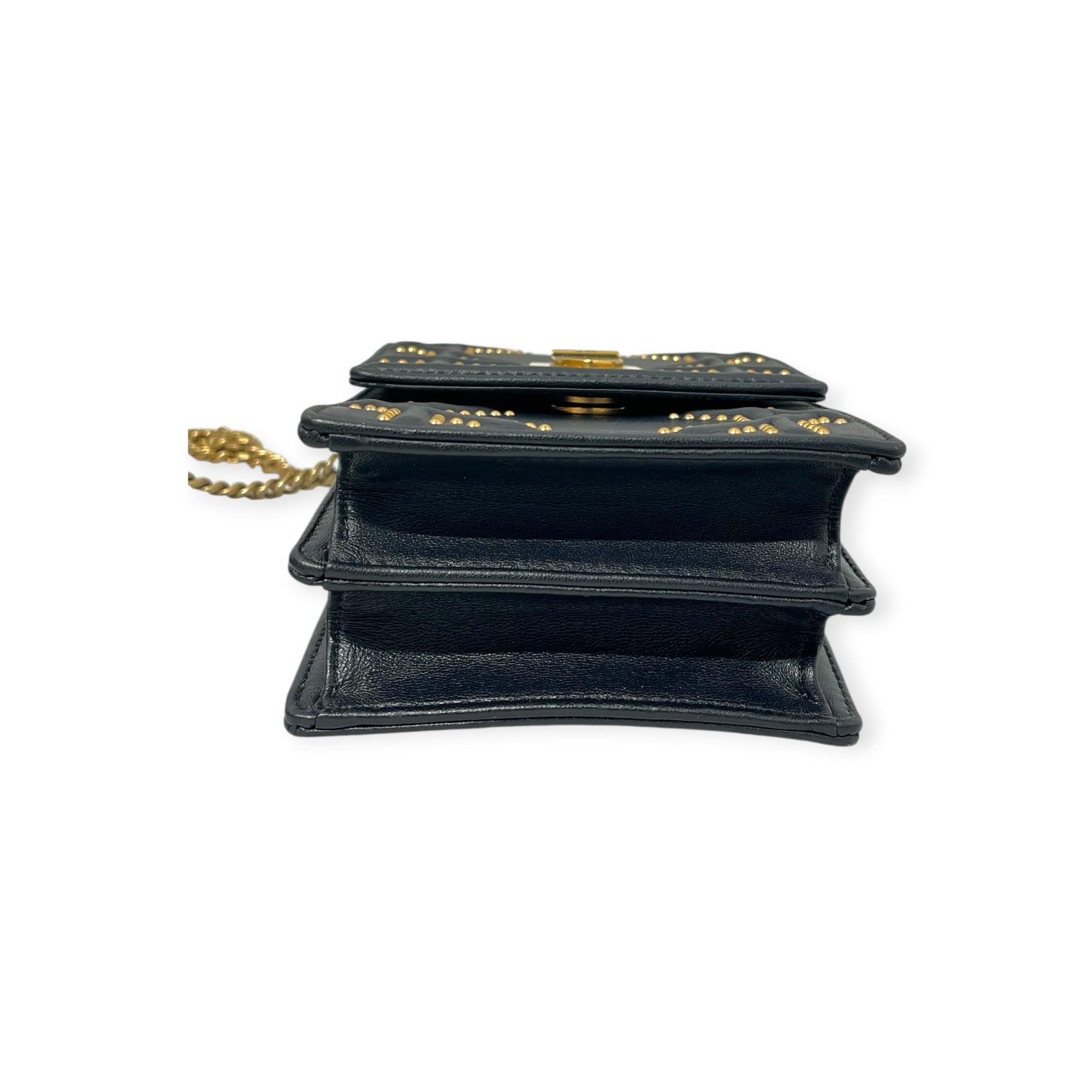 Christian Dior/Bag/Leather/BLK/STUDDED DIORAMA BAG view 6
