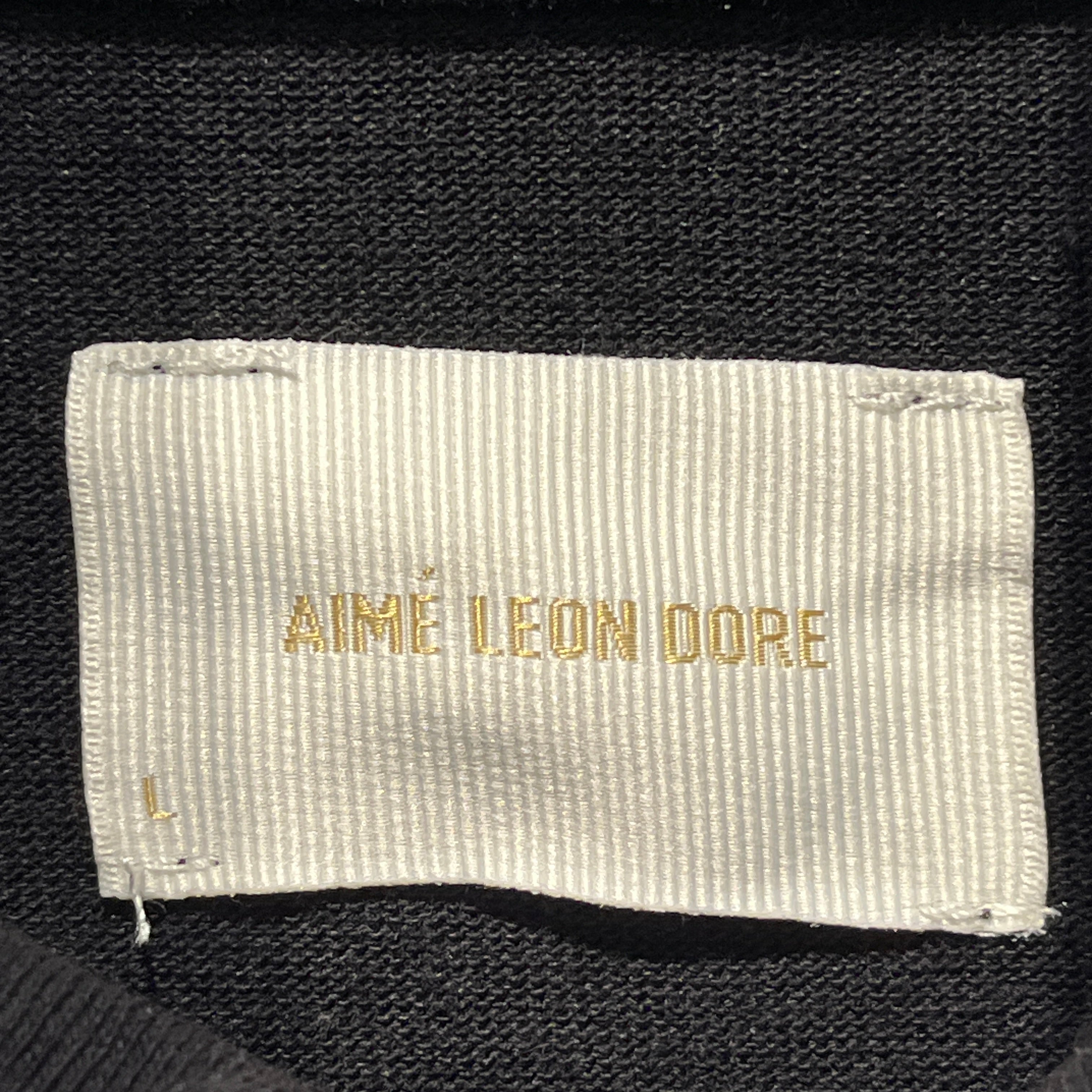 AIME LEON DORE/LS T-Shirt/L/Cotton/BLK/Turtle Neck/SIDE LOGO view 3