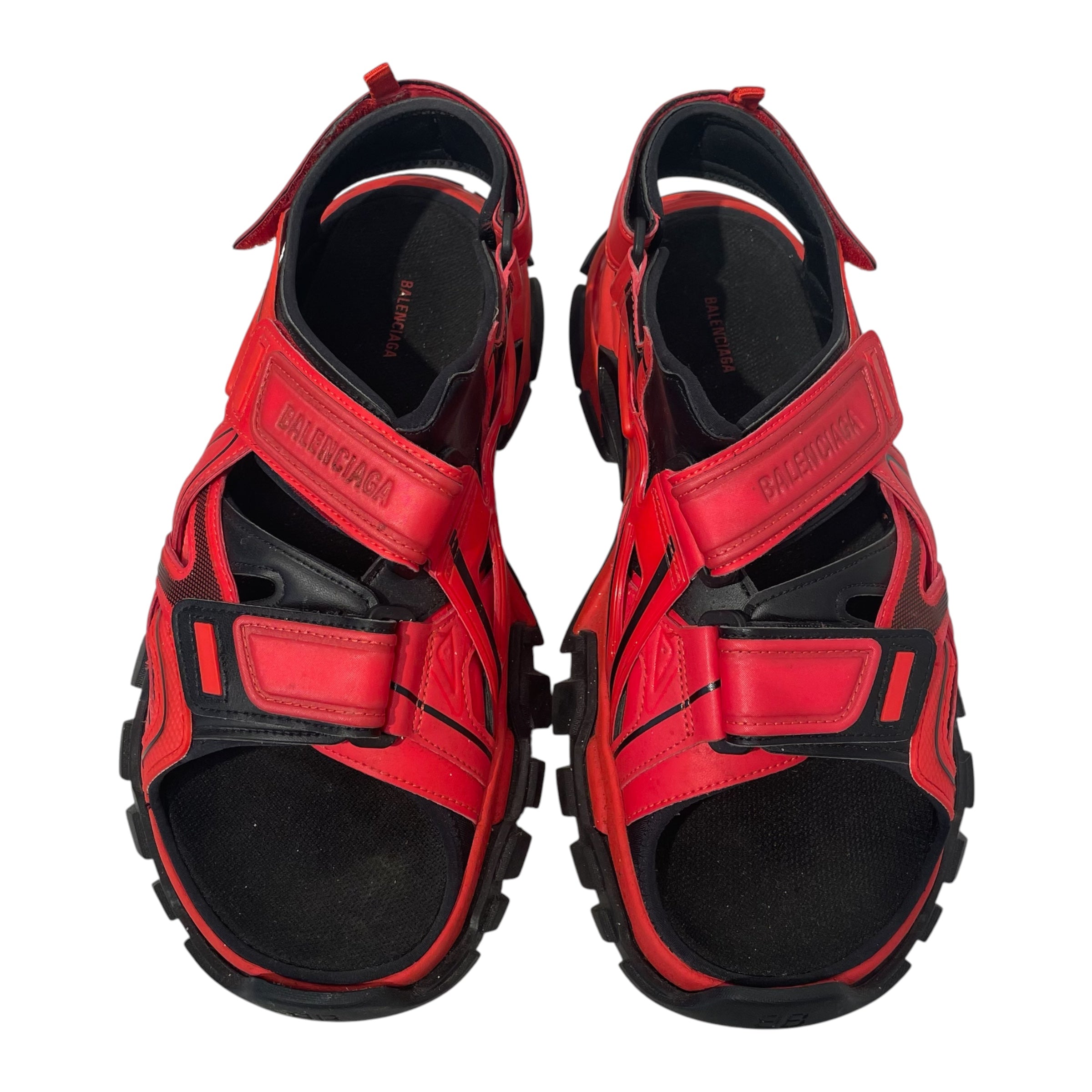 BALENCIAGA/Sandals/US 12/Leather/RED/ view 3