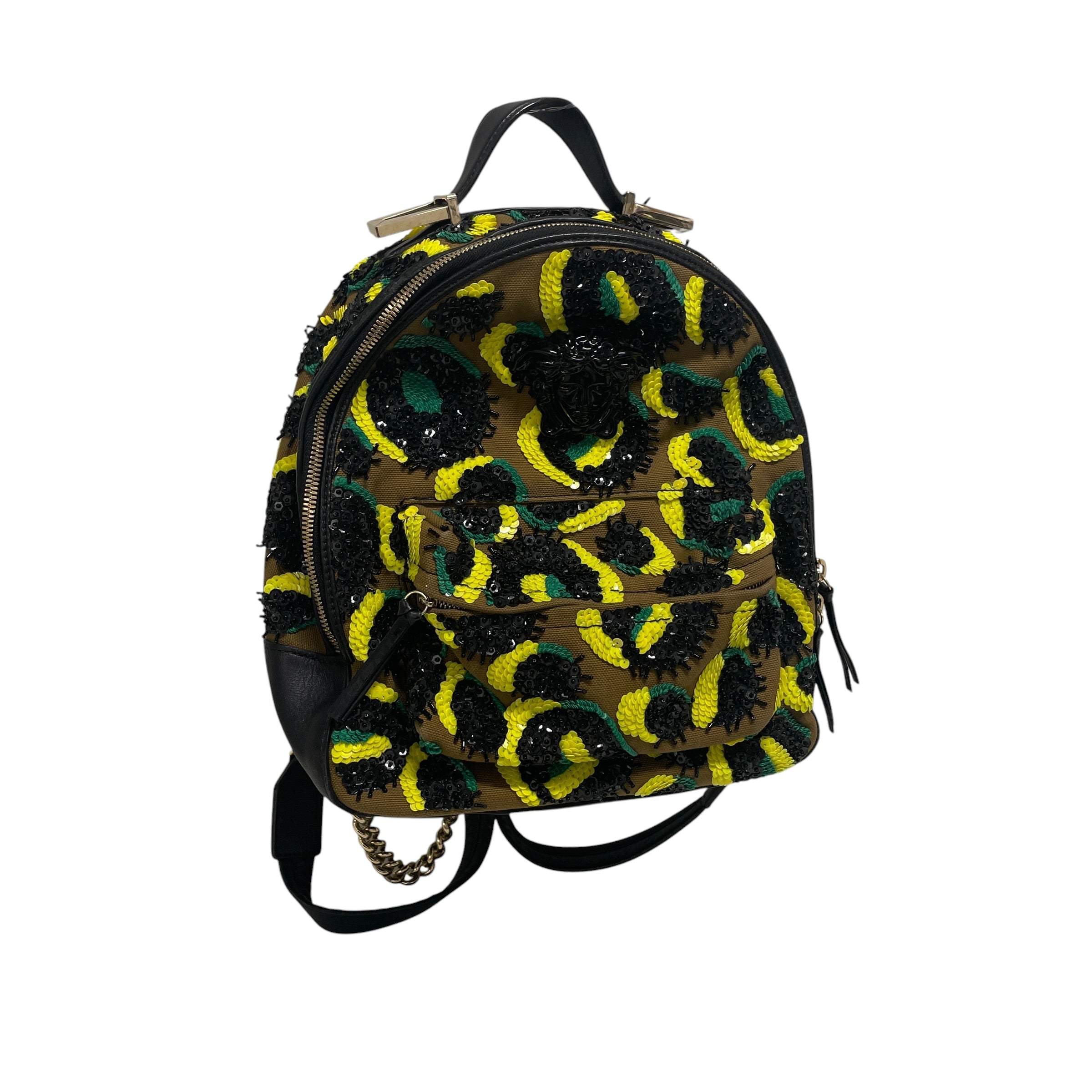 VERSACE/Backpack/Iridescent/CML/SEQUIN PALAZZO/ SMALL view 1