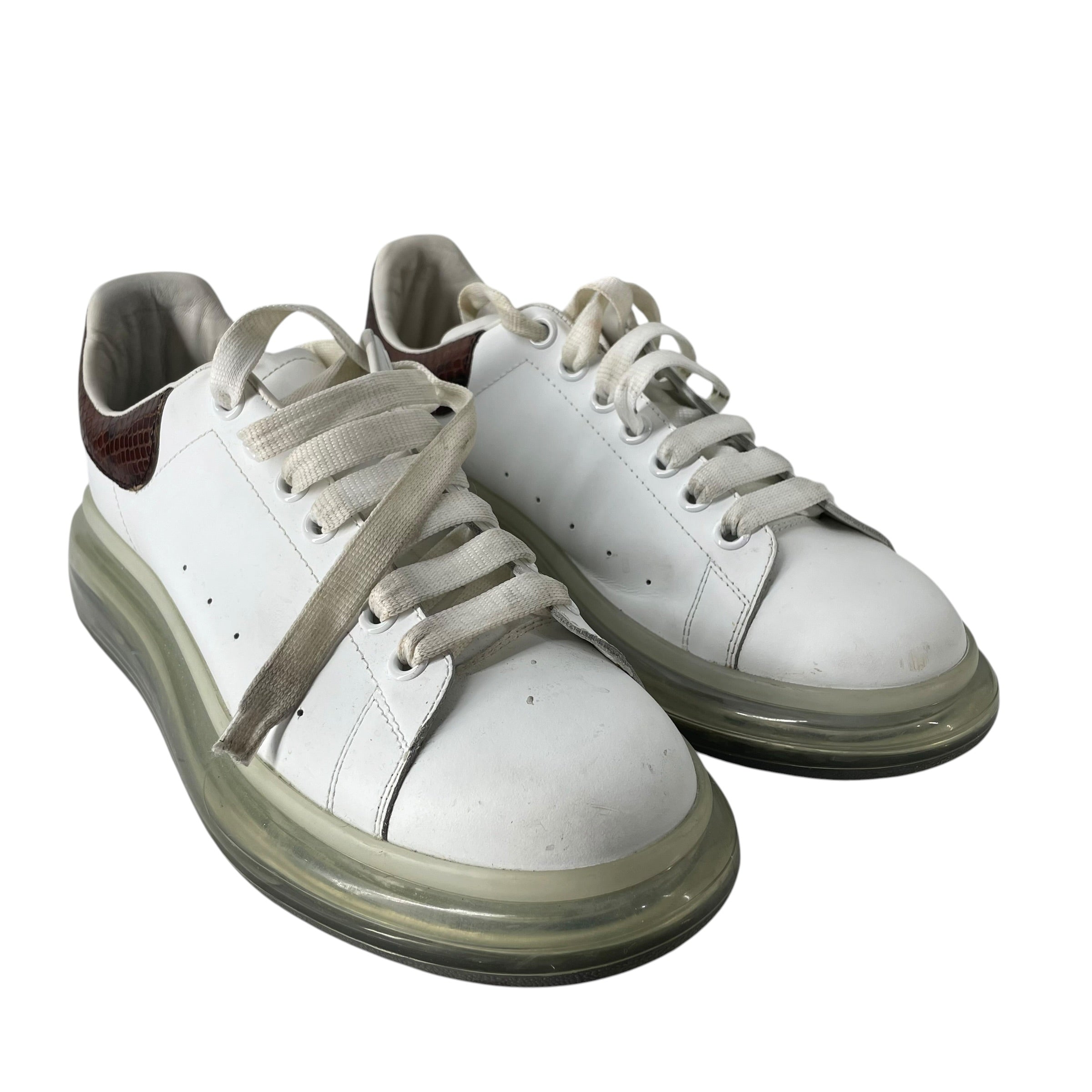 Alexander McQueen/Low-Sneakers/EU 42/Animal Pattern/Cotton/WHT/ALEXANDER MCQUEEN LARRY SNEAKR view 1