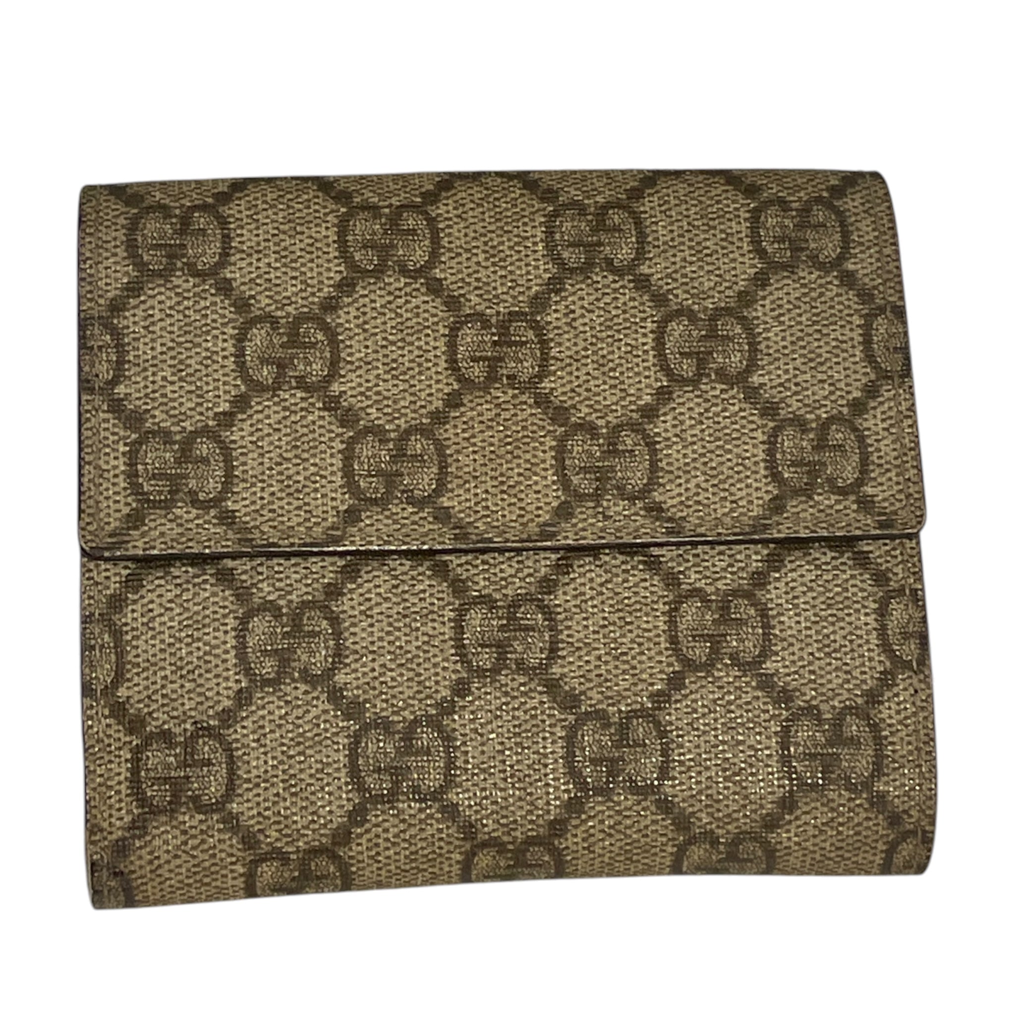 GUCCI/Bifold Wallet/Monogram/Leather/KHK/49XRGYM view 2