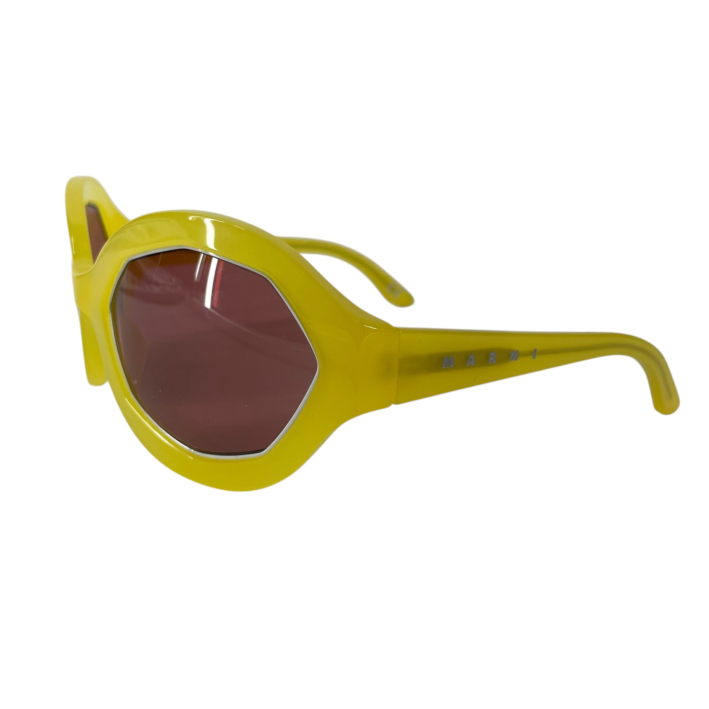 MARNI/Sunglasses/Plastic/GLD/ROUND PINK LENS view 2